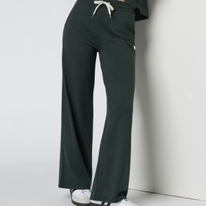 Halo Essential Wideleg Pant - Short | Aspen Heather