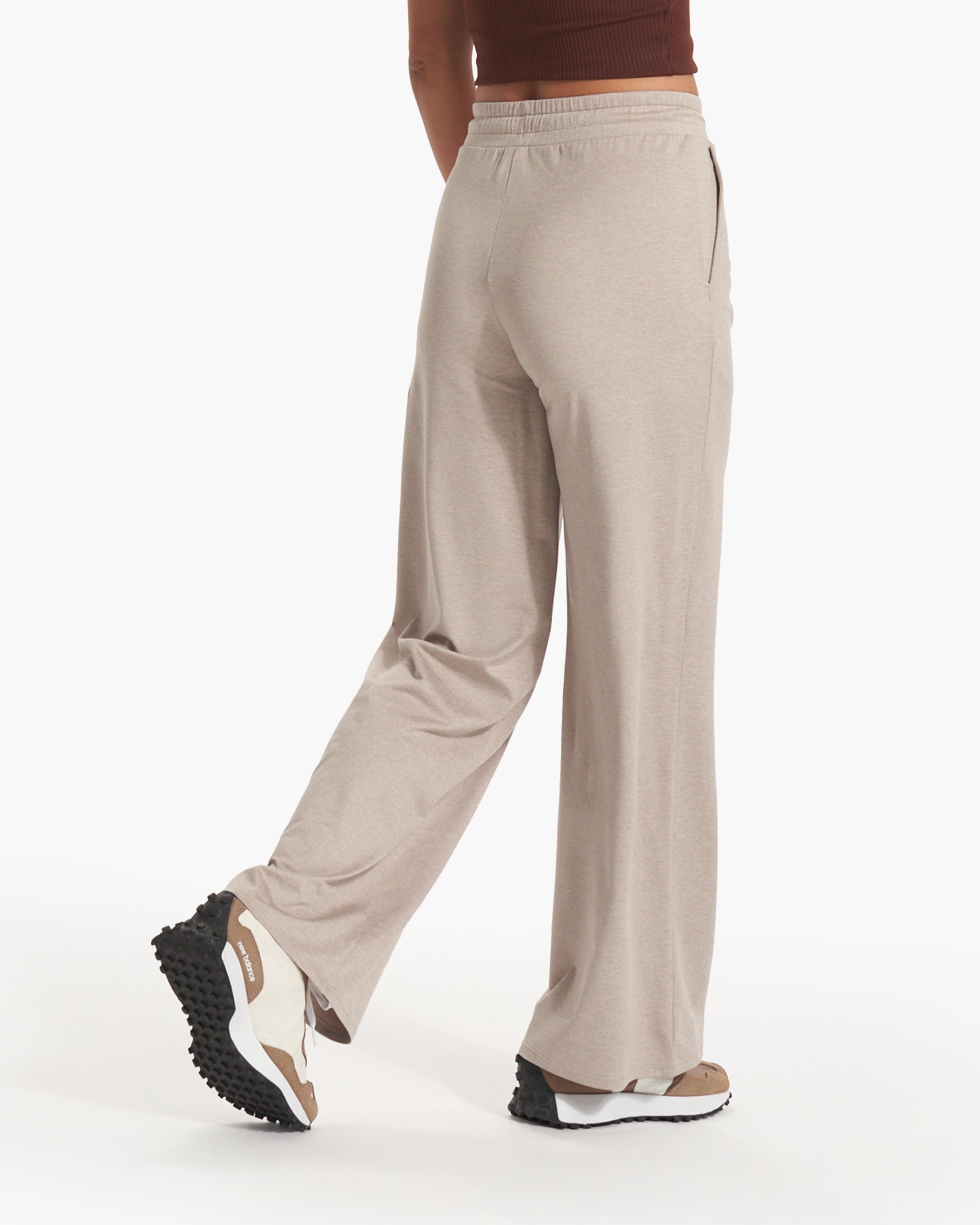 Halo Essential Wideleg Pant - Short | Dark Salt Heather - Image 5