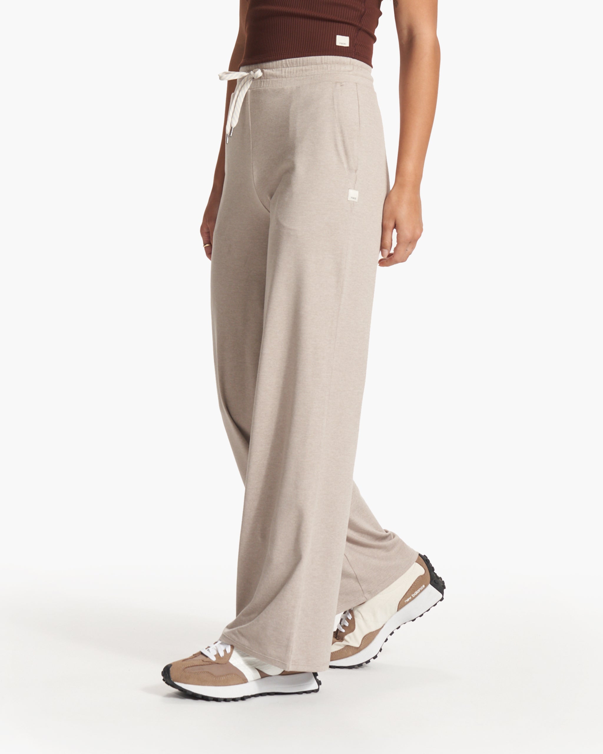 Halo Essential Wideleg Pant - Short | Dark Salt Heather - Image 4