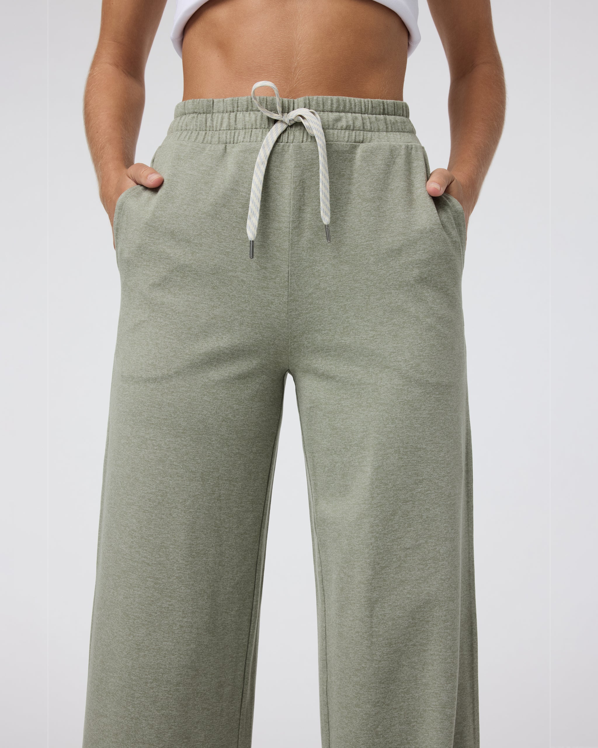 Halo Essential Wideleg Pant - Short | Laurel Heather - Image 4