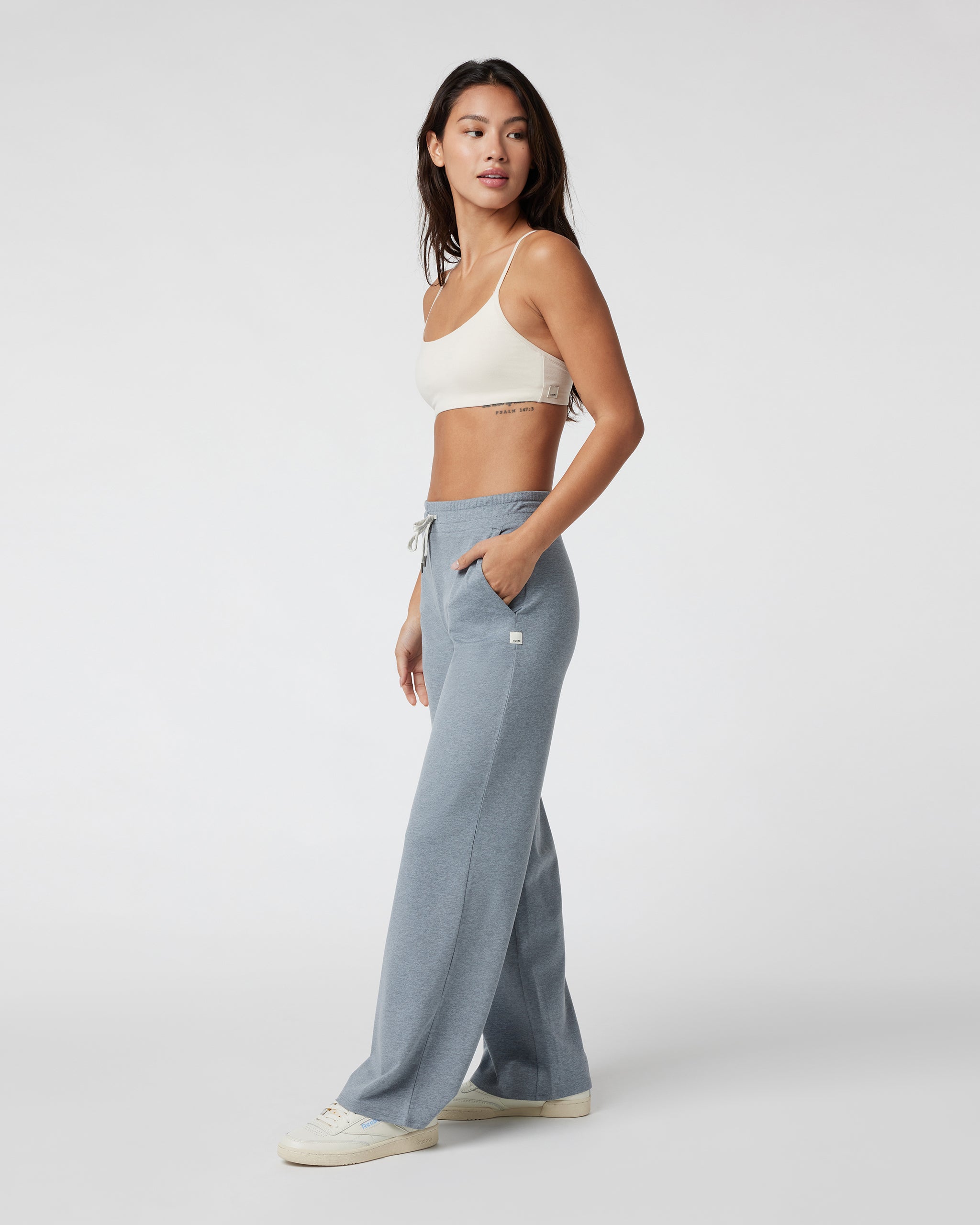 Halo Essential Wideleg Pant - Short | Mallorca Heather - Image 4