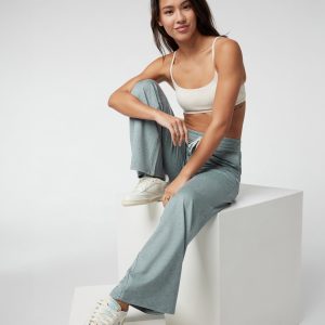 Halo Essential Wideleg Pant - Short | Vintage Pistachio Heather