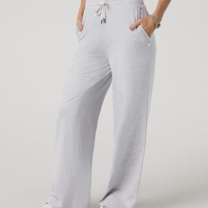 Halo Essential Wideleg Pant | Pale Grey Heather