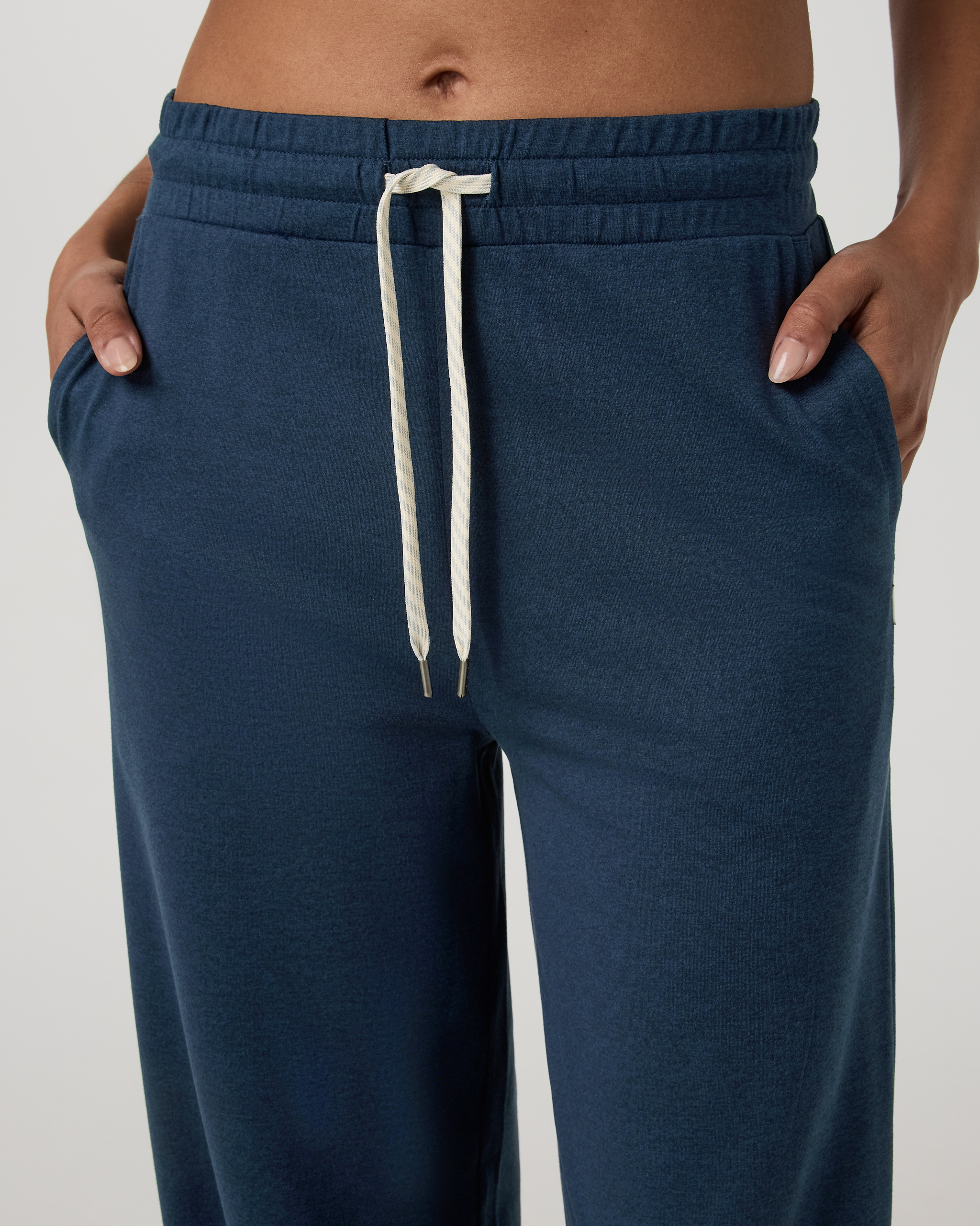 Halo Essential Wideleg Pant - Short | Blue Coast Heather - Image 2