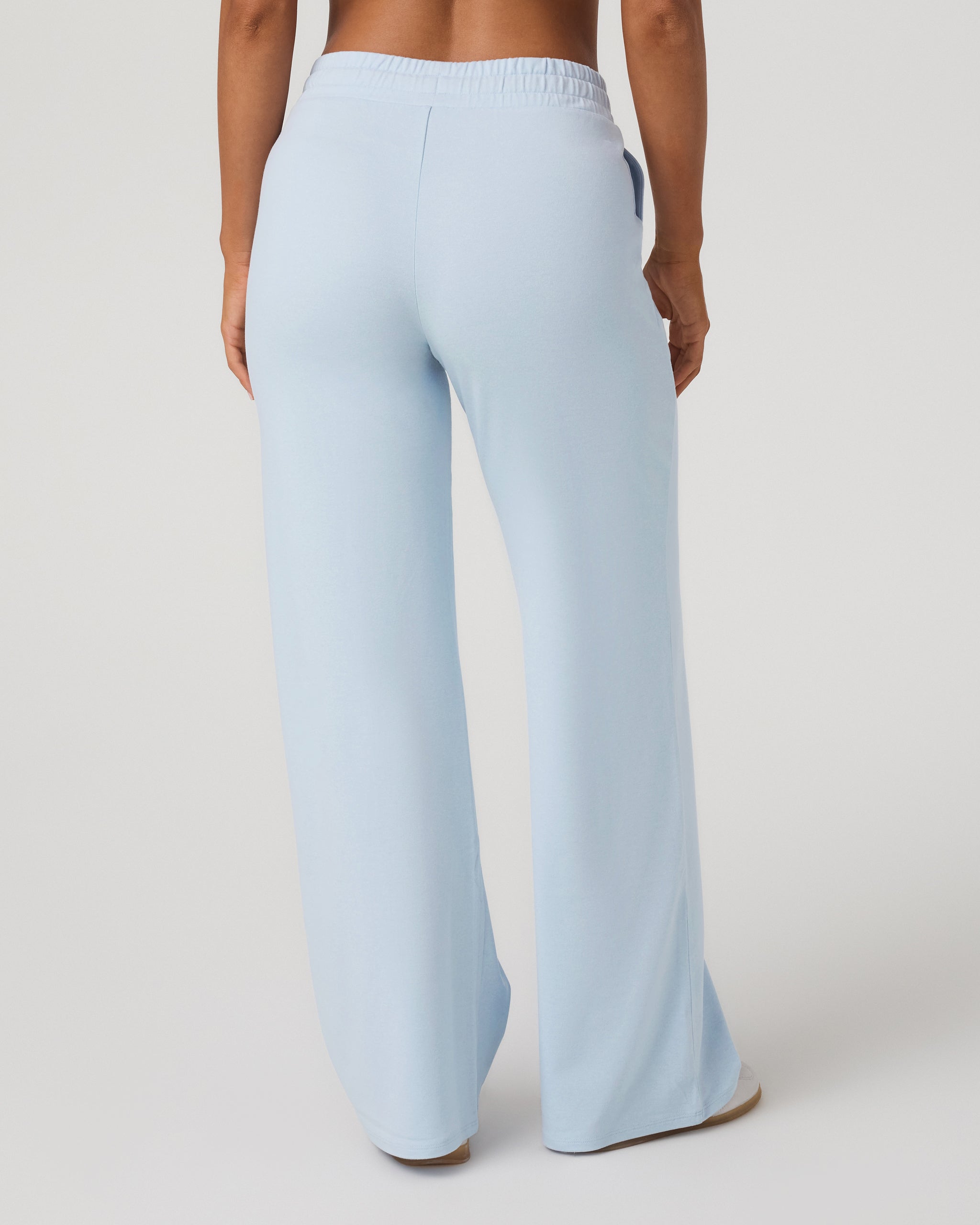 Halo Essential Wideleg Pant | Soft Sky Heather - Image 3