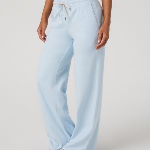 Halo Essential Wideleg Pant | Soft Sky Heather