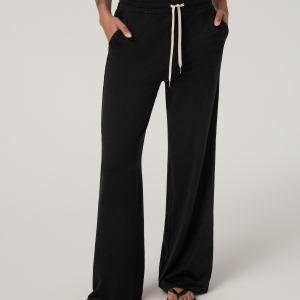 Halo Essential Wideleg Pant - Short | Black Heather