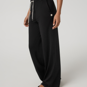 Halo Essential Wideleg Pant - Long | Black Heather