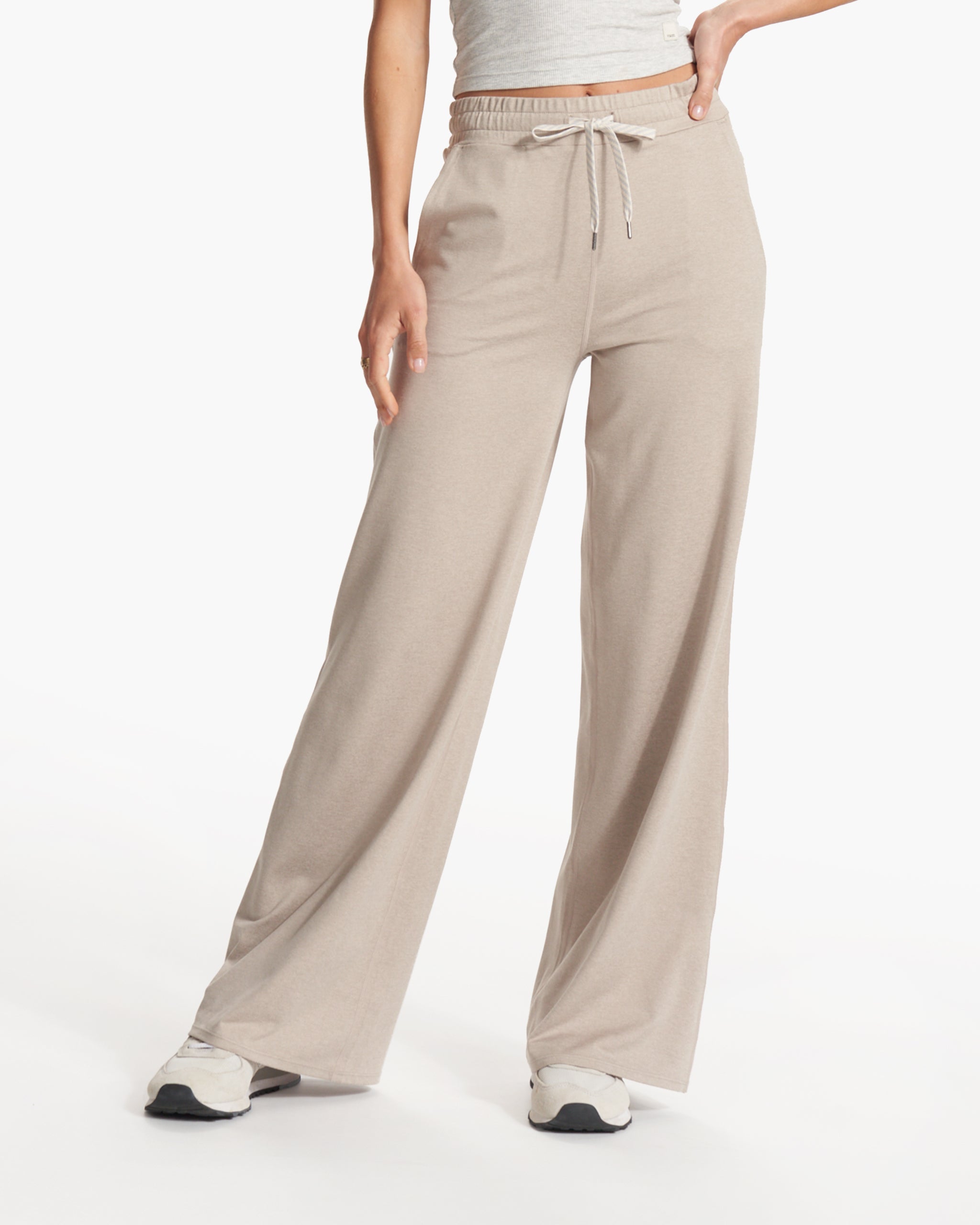 Halo Essential Wideleg Pant | Dark Salt Heather - Image 2