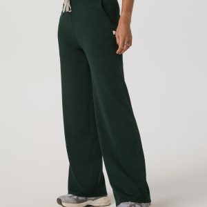 Halo Essential Wideleg Pant - Short | Evergreen Heather
