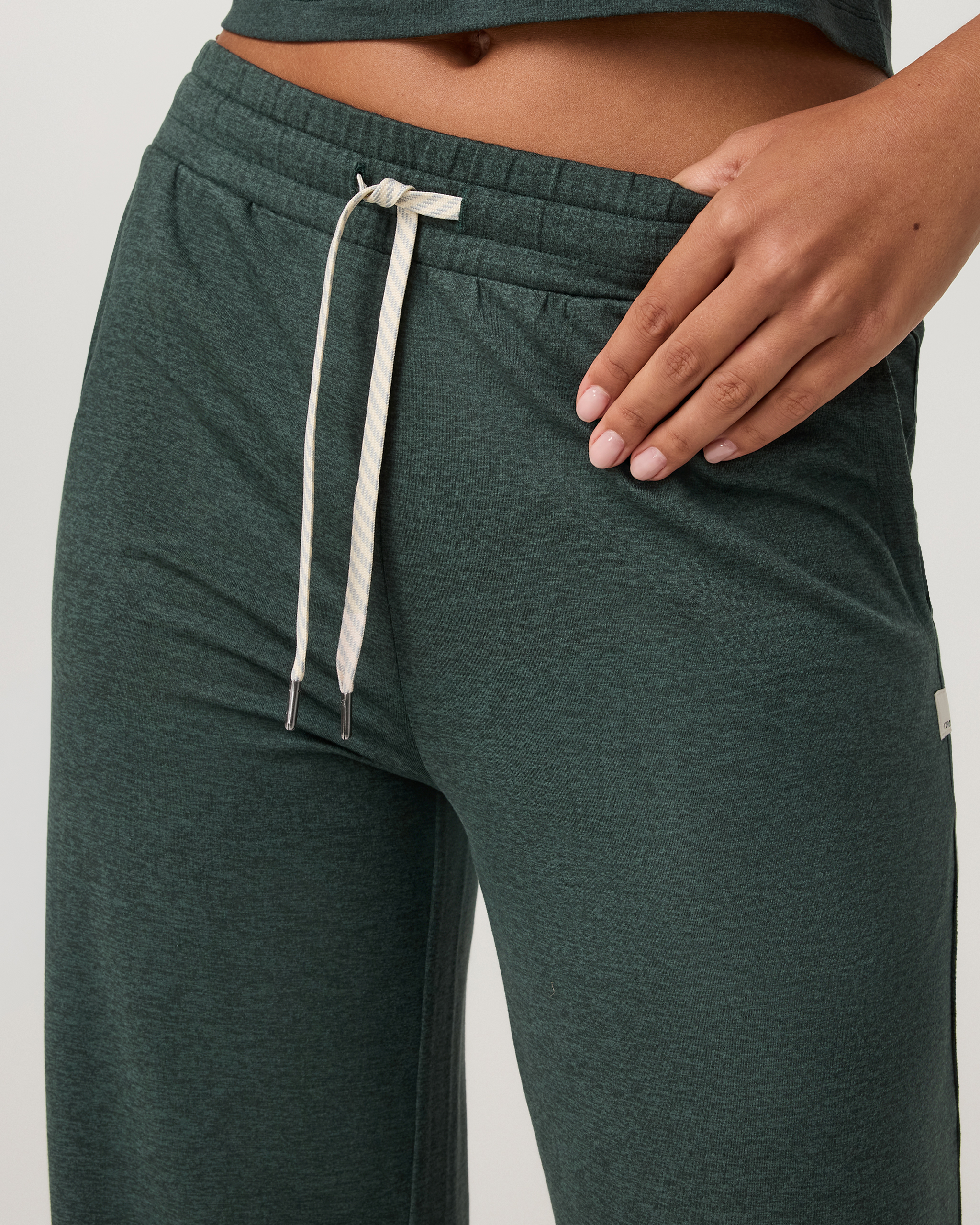 Halo Essential Wideleg Pant | Hemlock Heather - Image 2