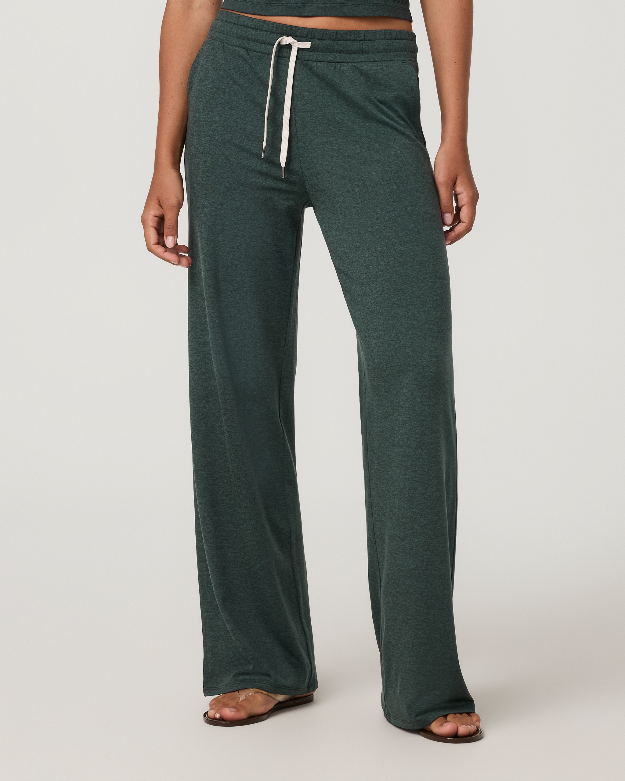 Halo Essential Wideleg Pant | Hemlock Heather