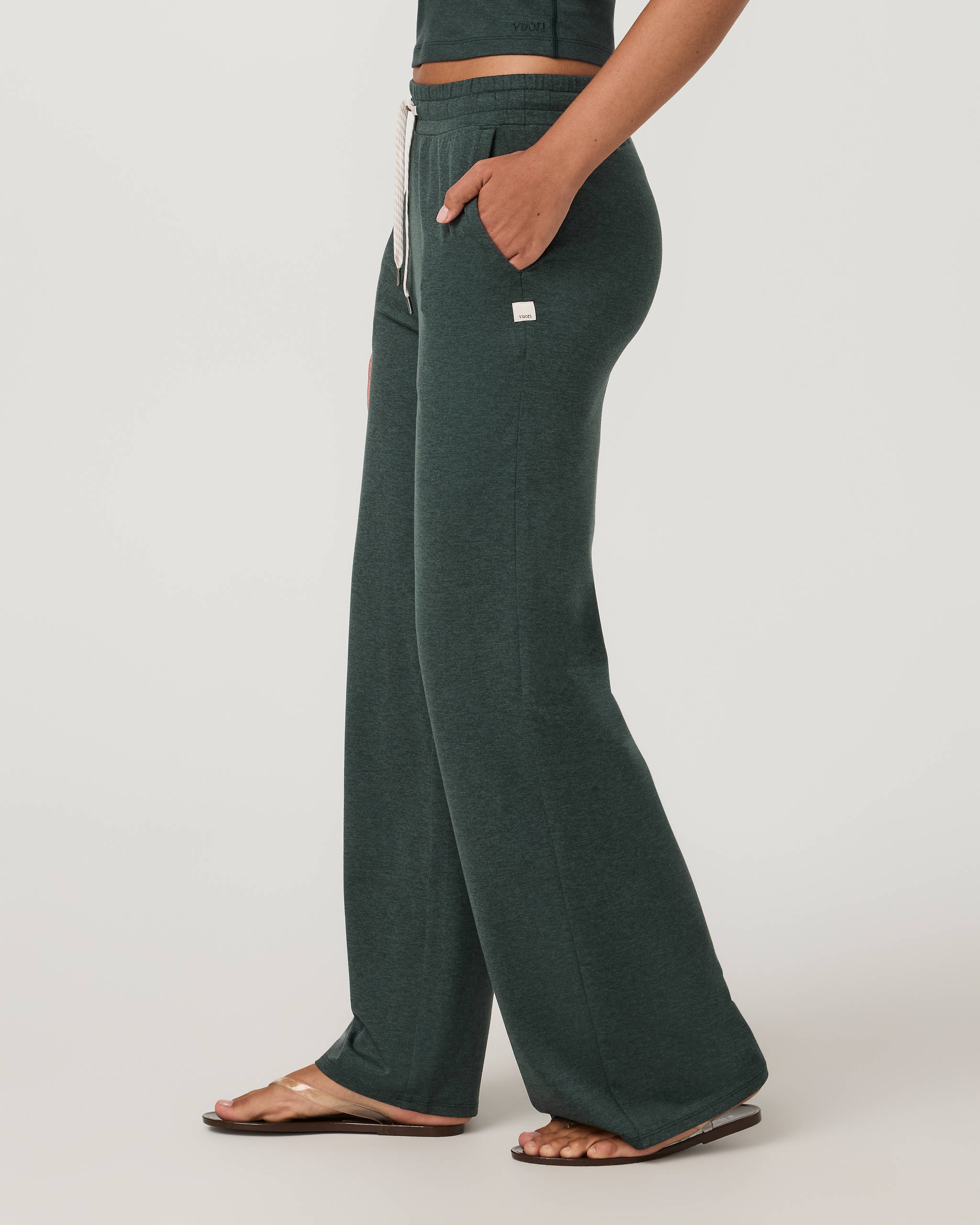 Halo Essential Wideleg Pant | Hemlock Heather - Image 5