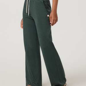 Halo Essential Wideleg Pant - Short | Hemlock Heather