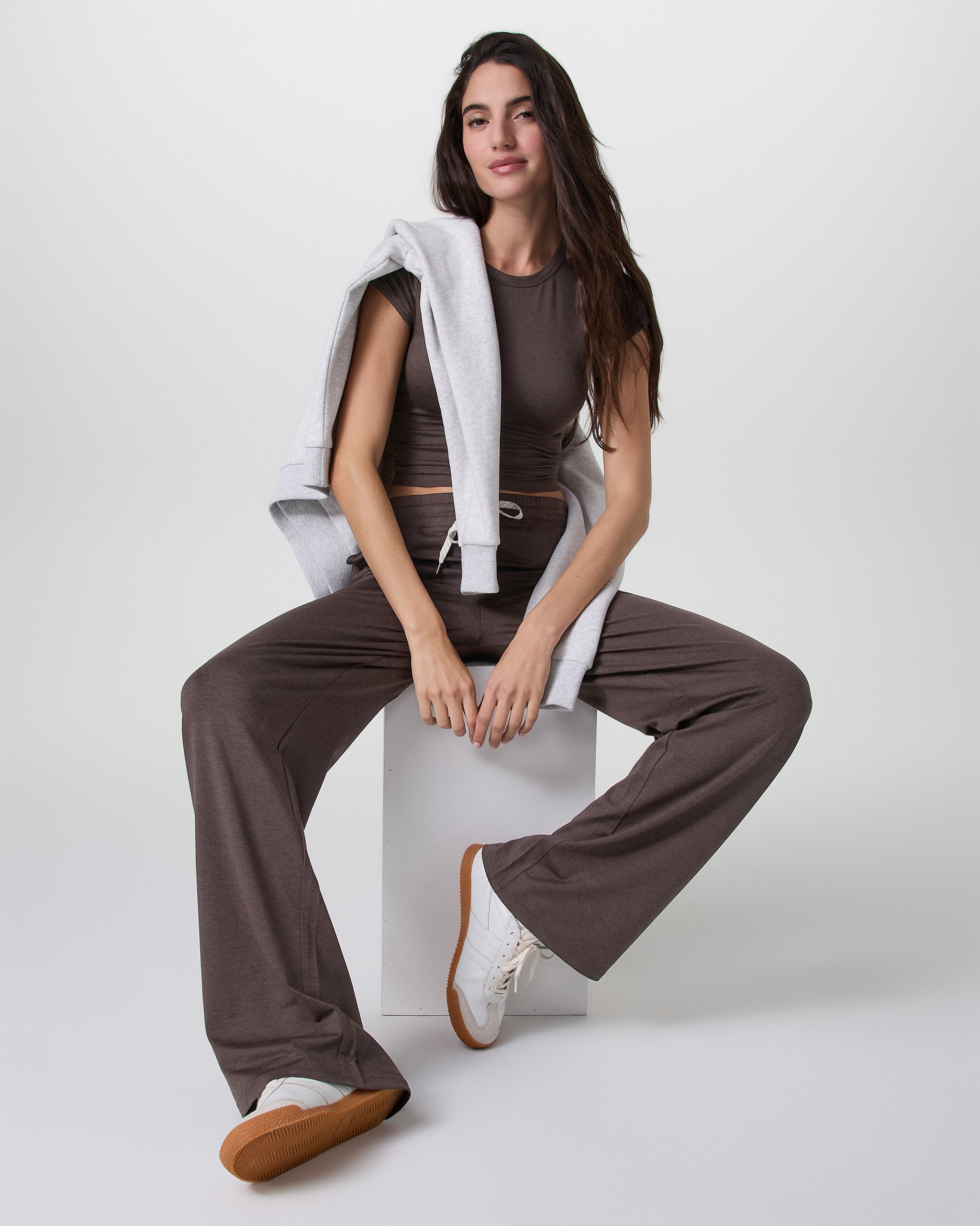 Halo Essential Wideleg Pant | Java Heather - Image 4