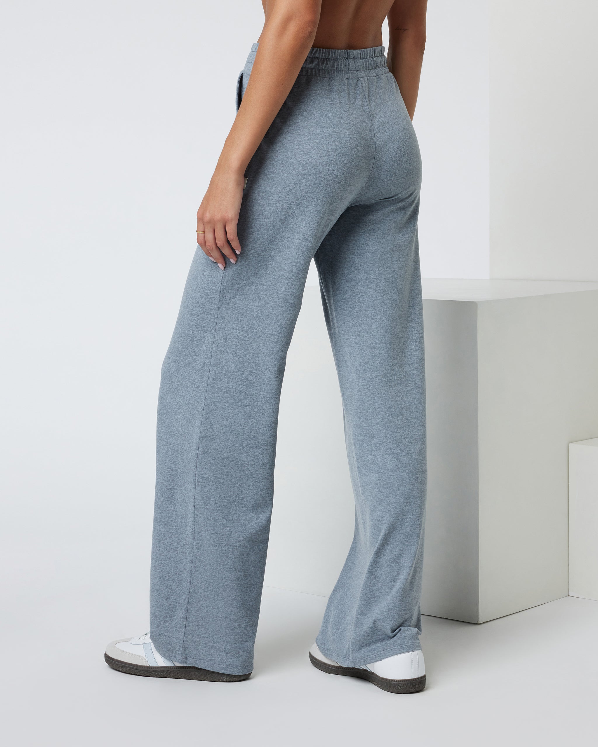 Halo Essential Wideleg Pant | Mallorca Heather - Image 3