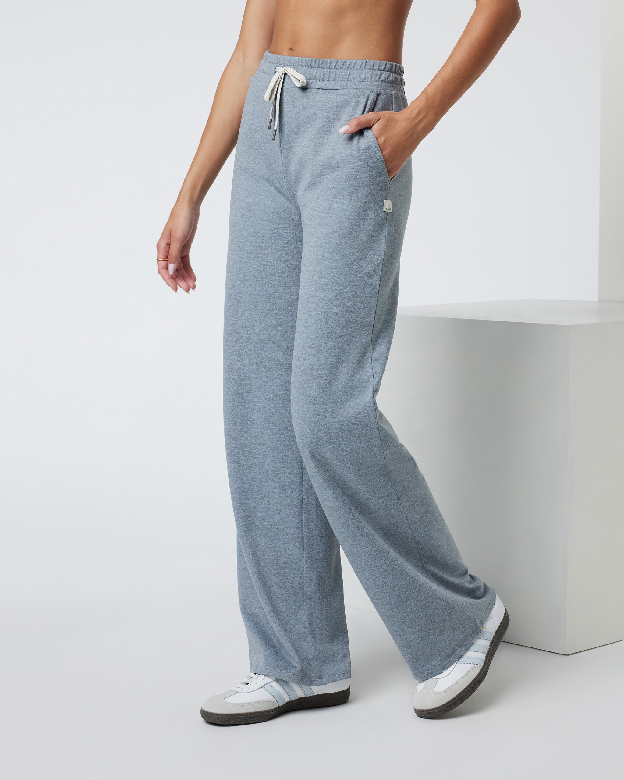 Halo Essential Wideleg Pant | Mallorca Heather - Image 5