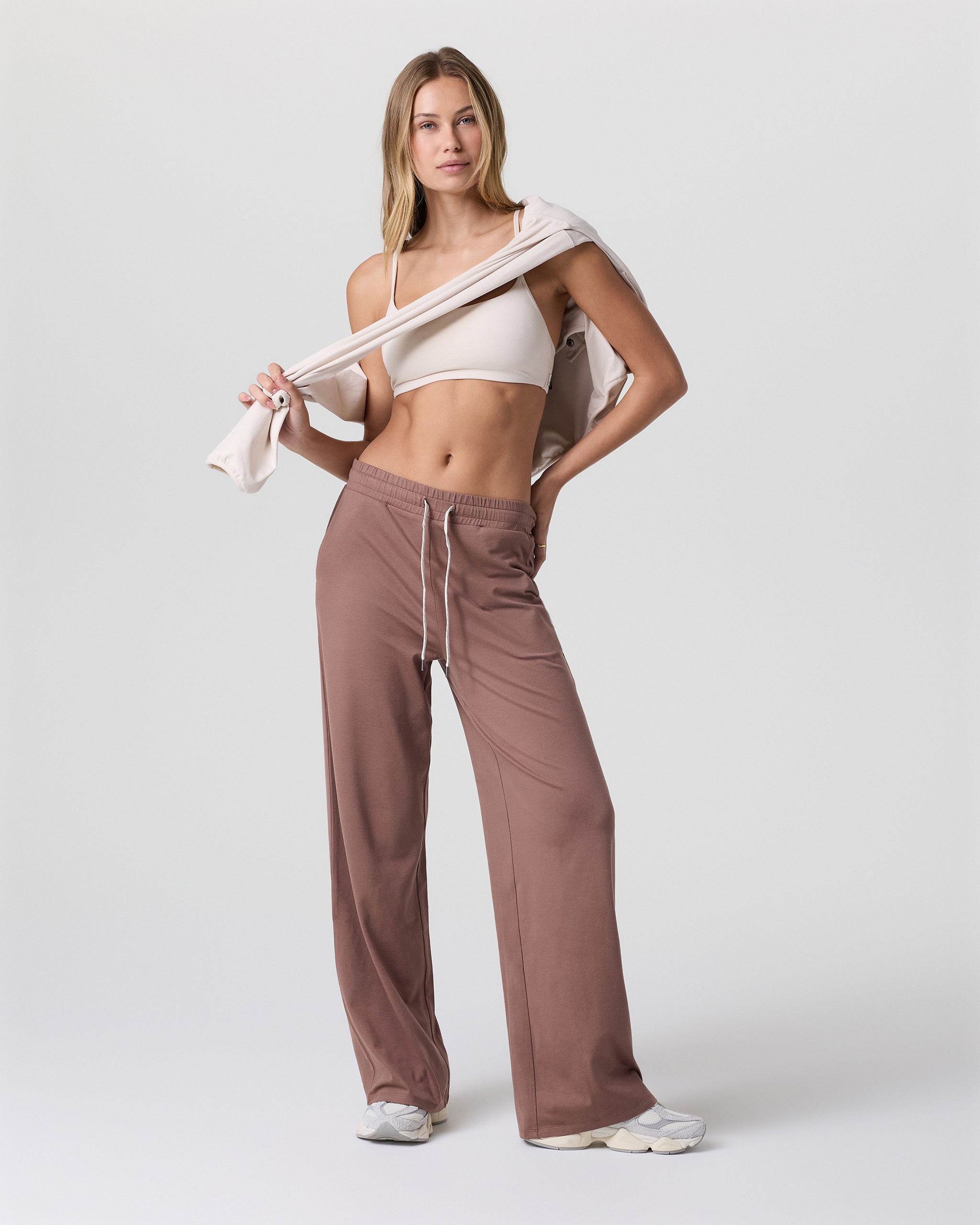 Halo Essential Wideleg Pant | Cardamom Heather - Image 2