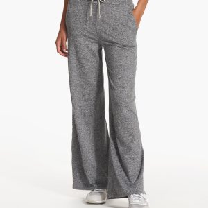 Halo Essential Wideleg Pant - Short | Heather Grey