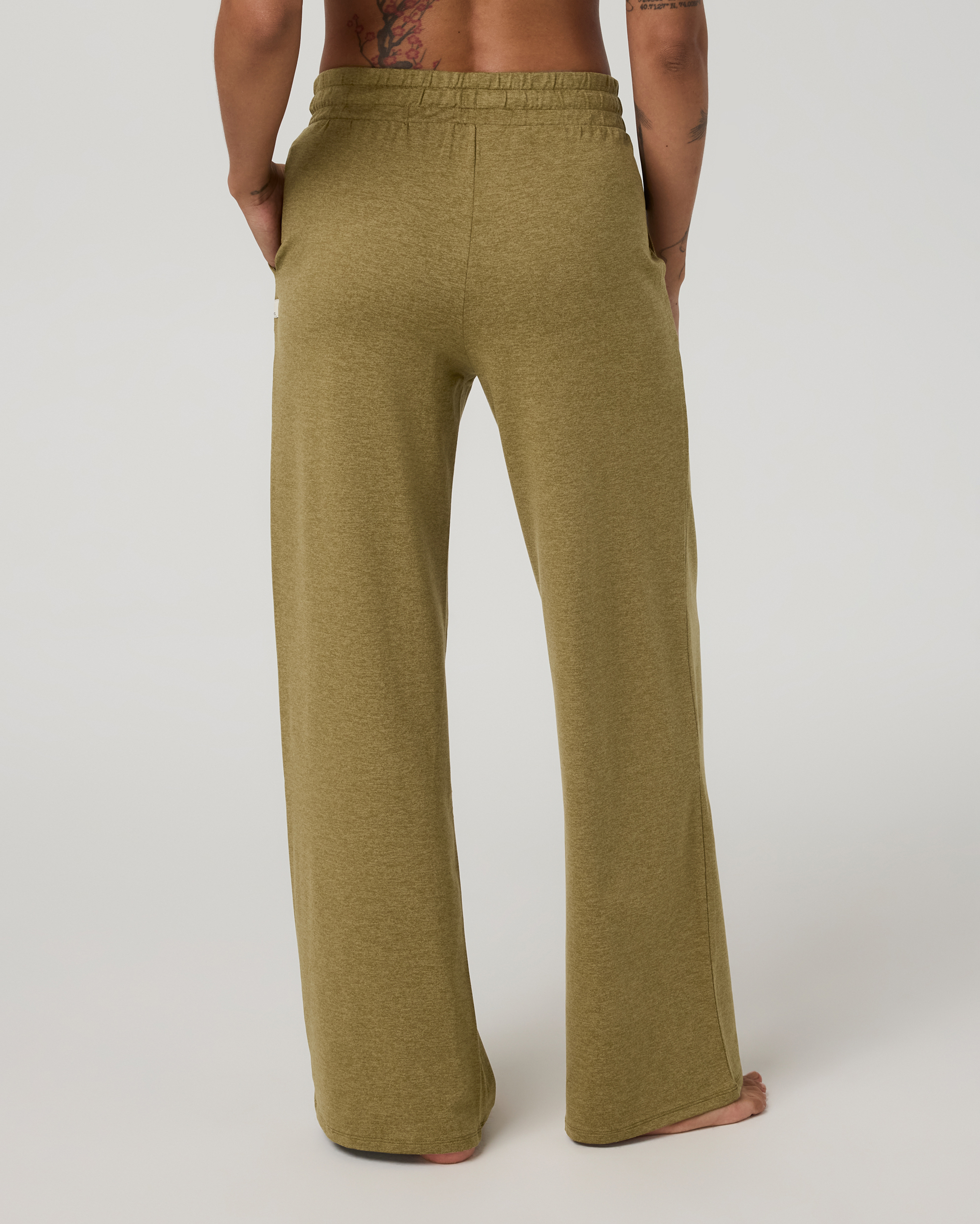 Halo Essential Wideleg Pant - Short | Saguaro Heather - Image 3
