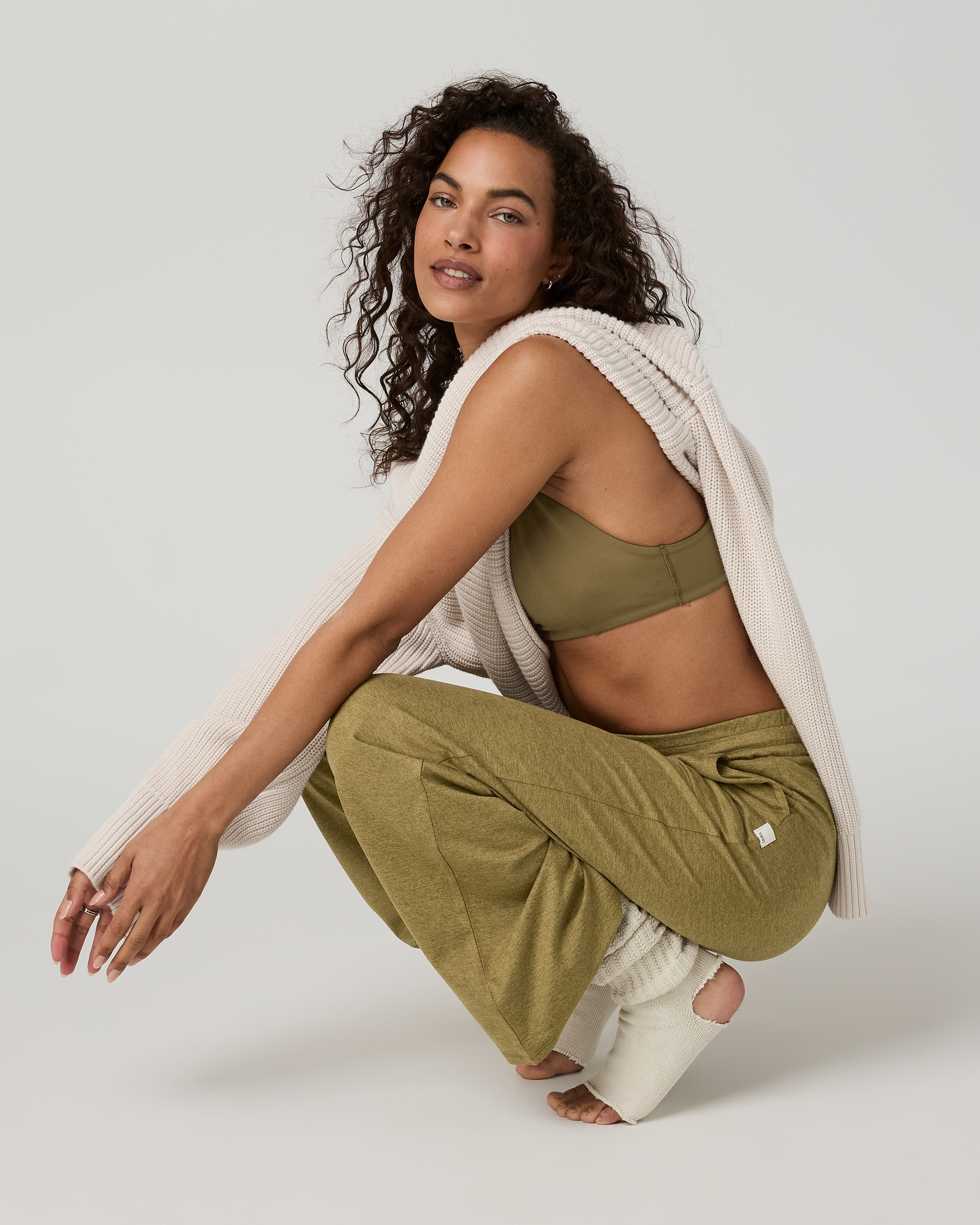 Halo Essential Wideleg Pant - Short | Saguaro Heather - Image 4
