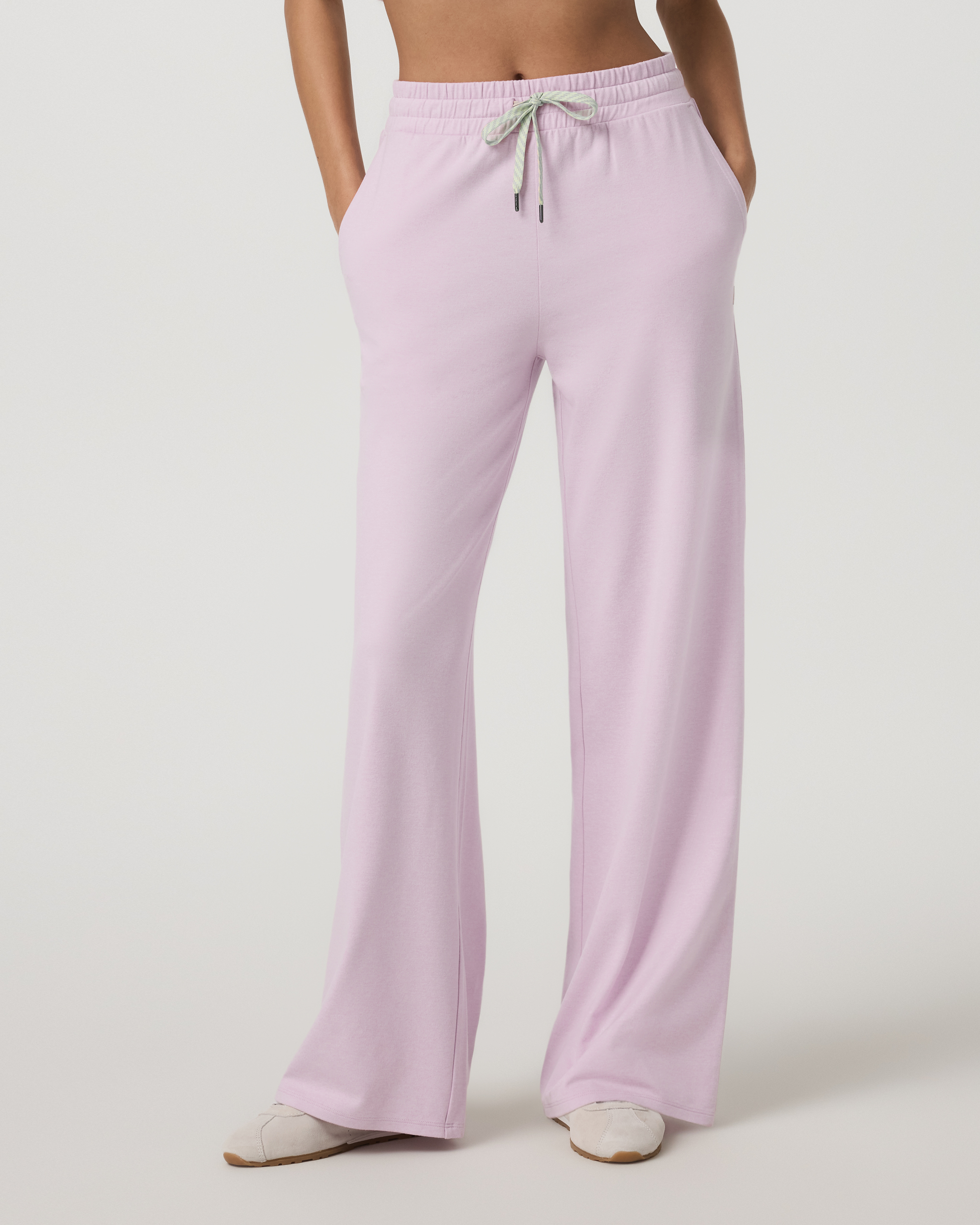 Halo Essential Wideleg Pant | Lilac Breeze Heather - Image 2
