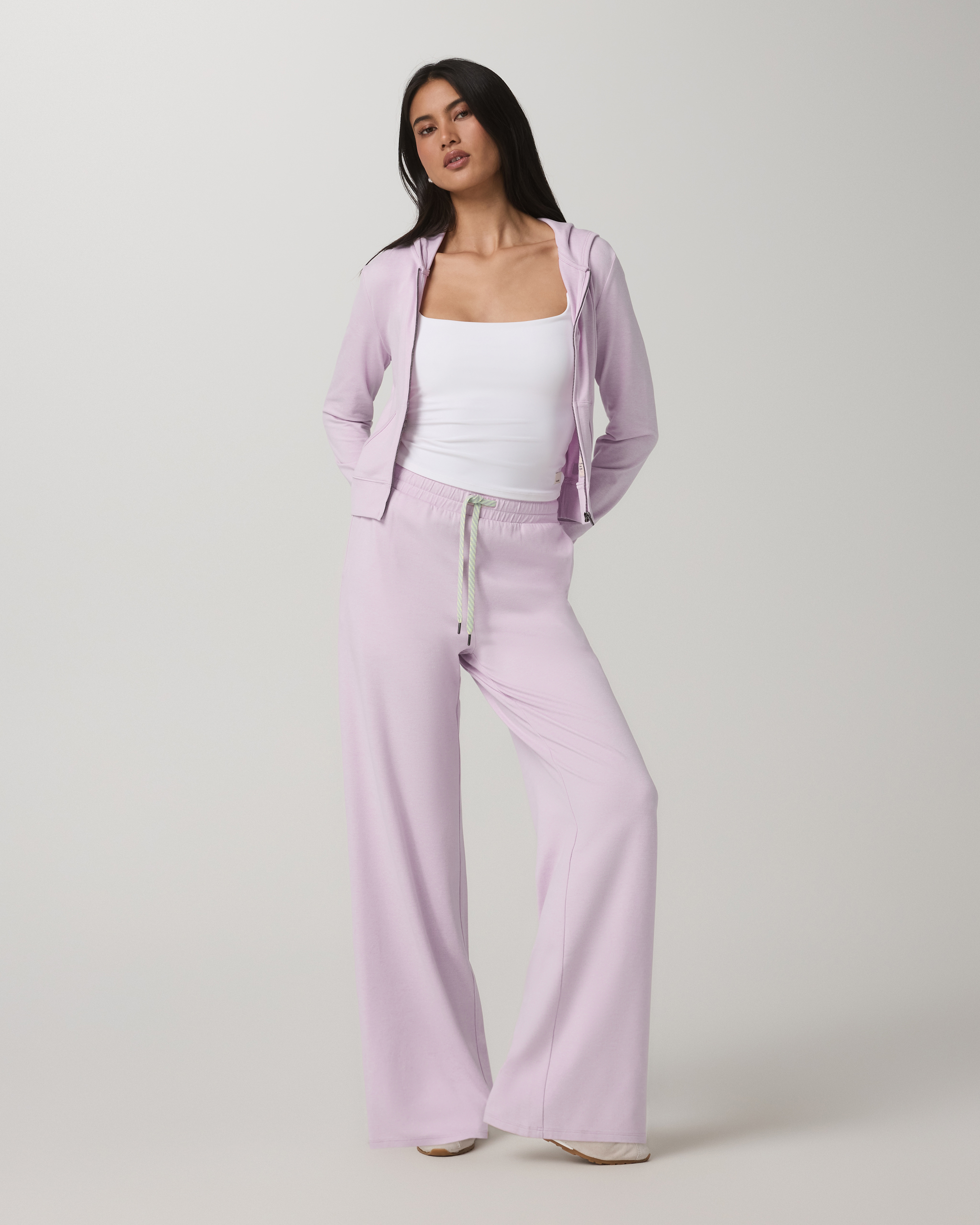Halo Essential Wideleg Pant | Lilac Breeze Heather - Image 4