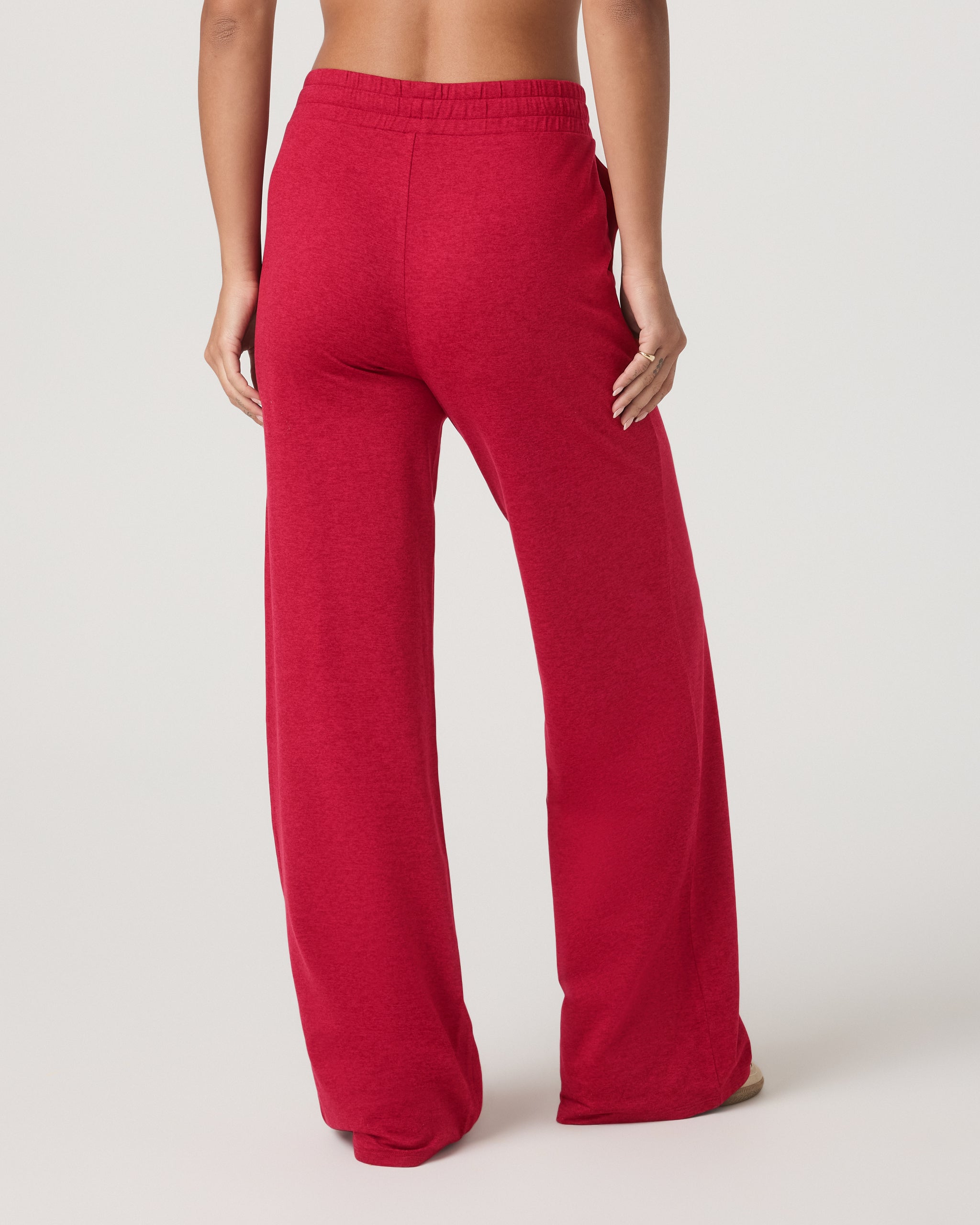 Halo Essential Wideleg Pant | Strawberry Heather - Image 3