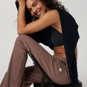 Halo Essential Wideleg Pant | Sable Heather