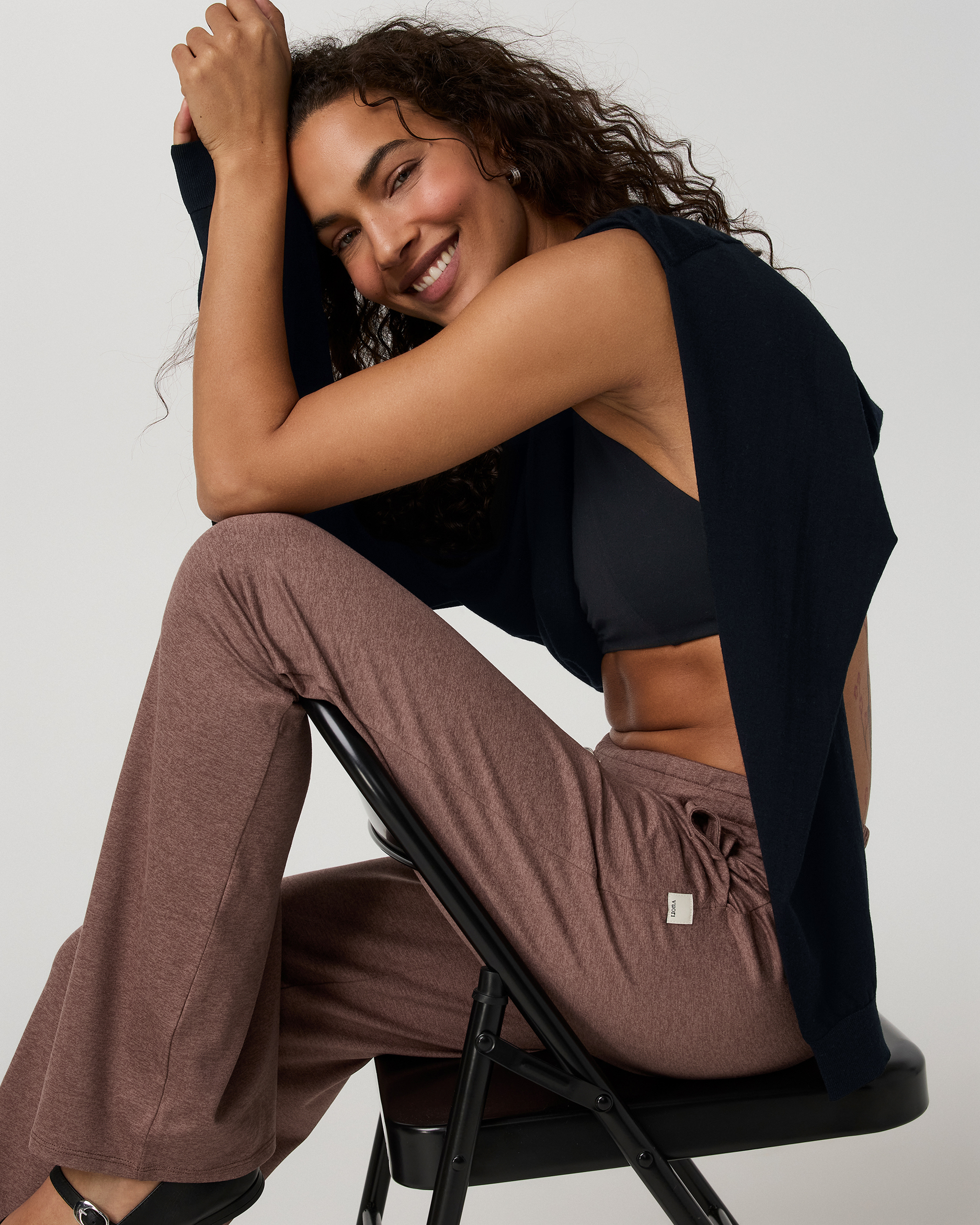 Halo Essential Wideleg Pant | Sable Heather