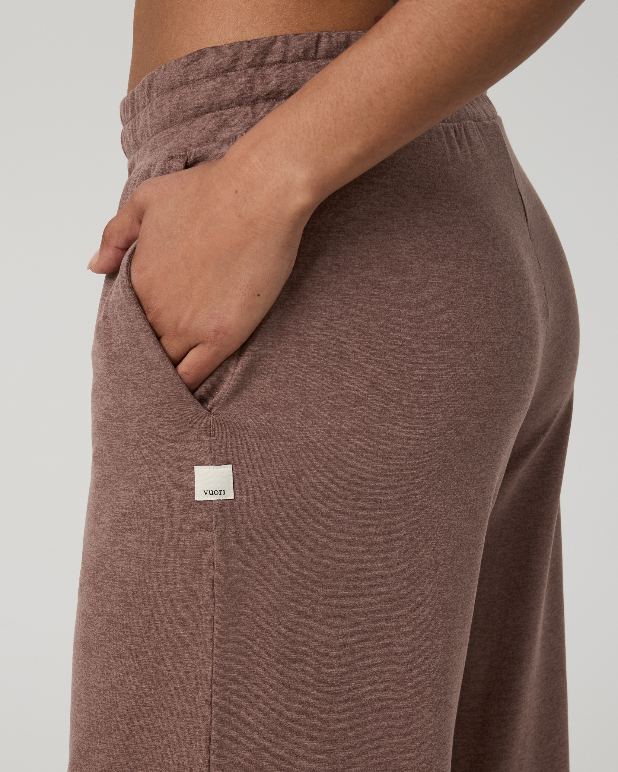 Halo Essential Wideleg Pant | Sable Heather - Image 4
