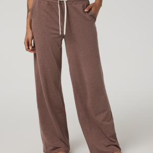 Halo Essential Wideleg Pant - Short | Sable Heather
