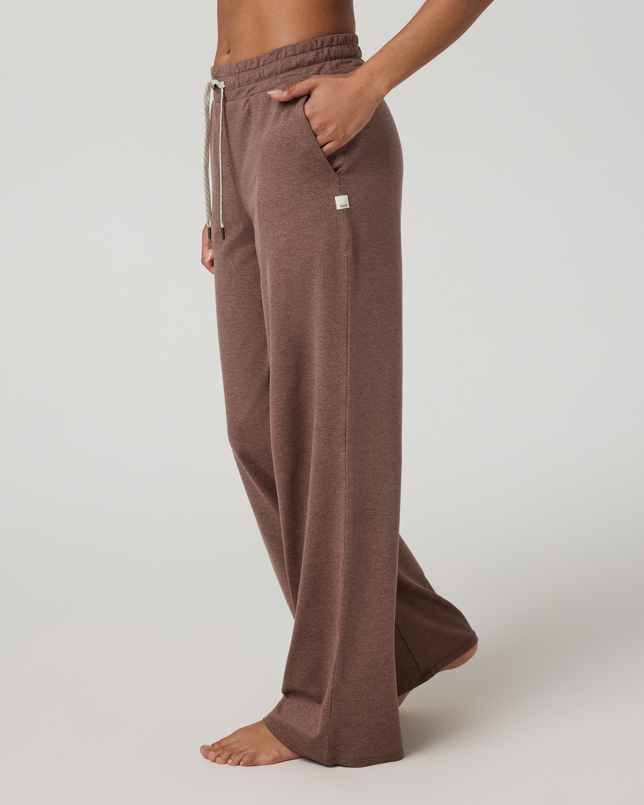 Halo Essential Wideleg Pant | Sable Heather - Image 5