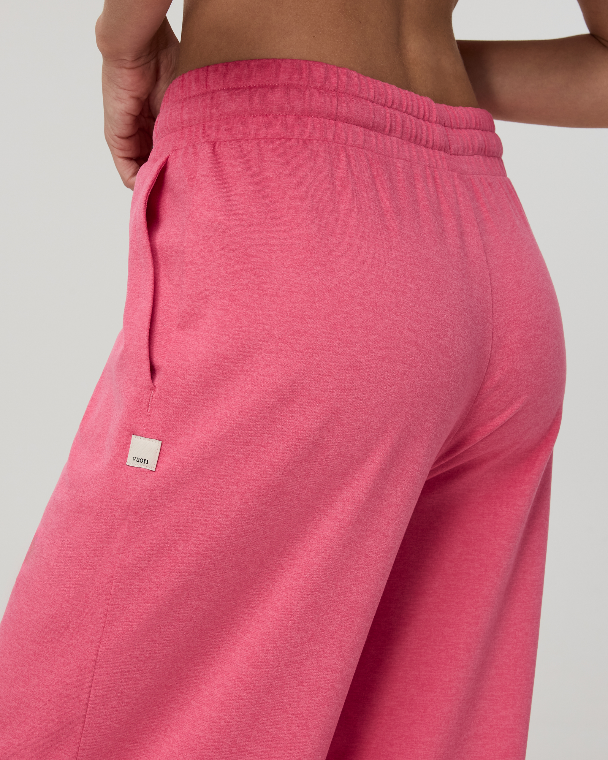 Halo Essential Wideleg Pant | Sunset Pink Heather - Image 4