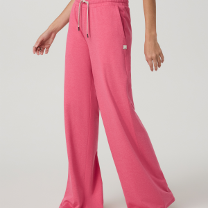 Halo Essential Wideleg Pant | Sunset Pink Heather