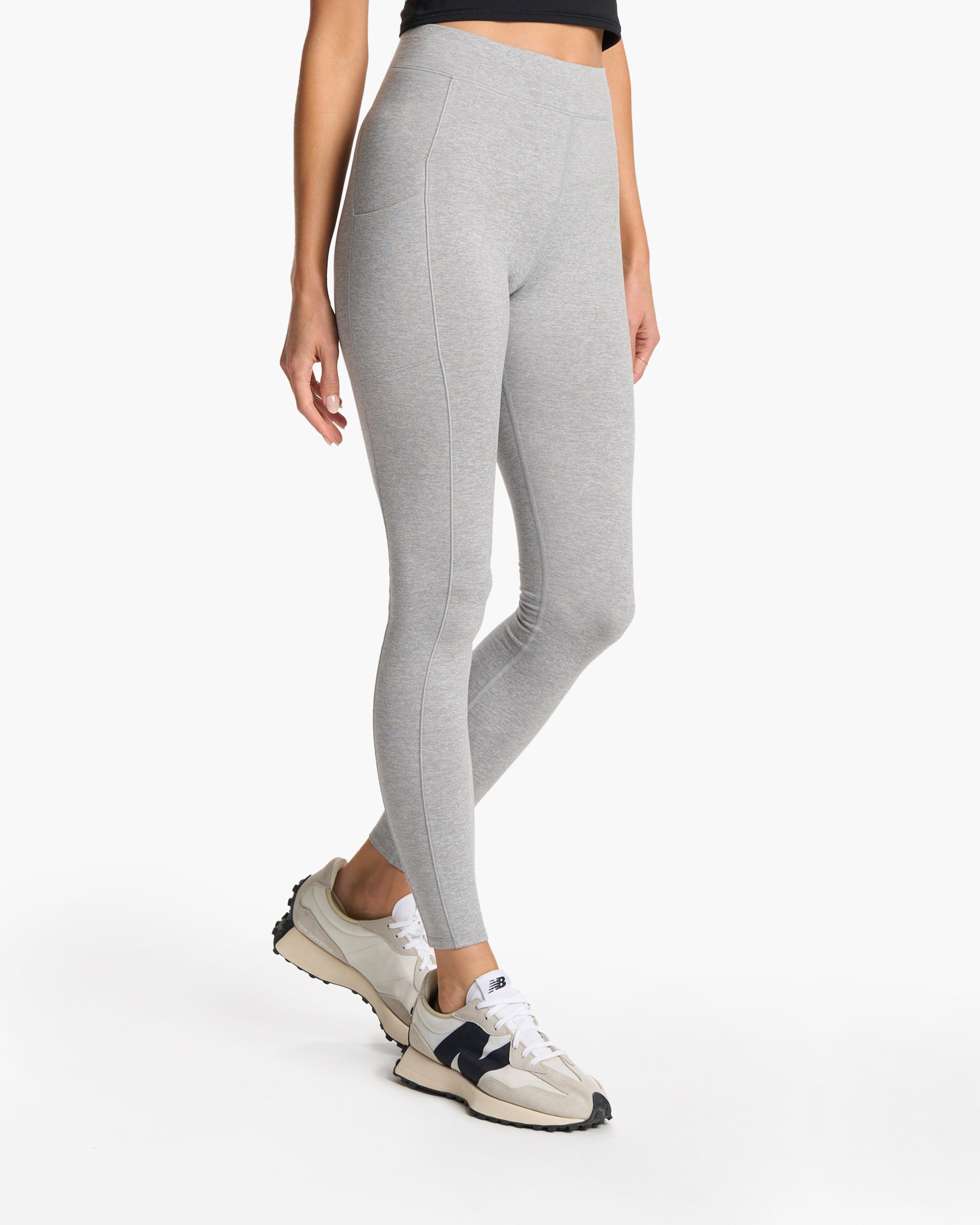 Granite Pocket Legging | Light Heather Grey - Image 4