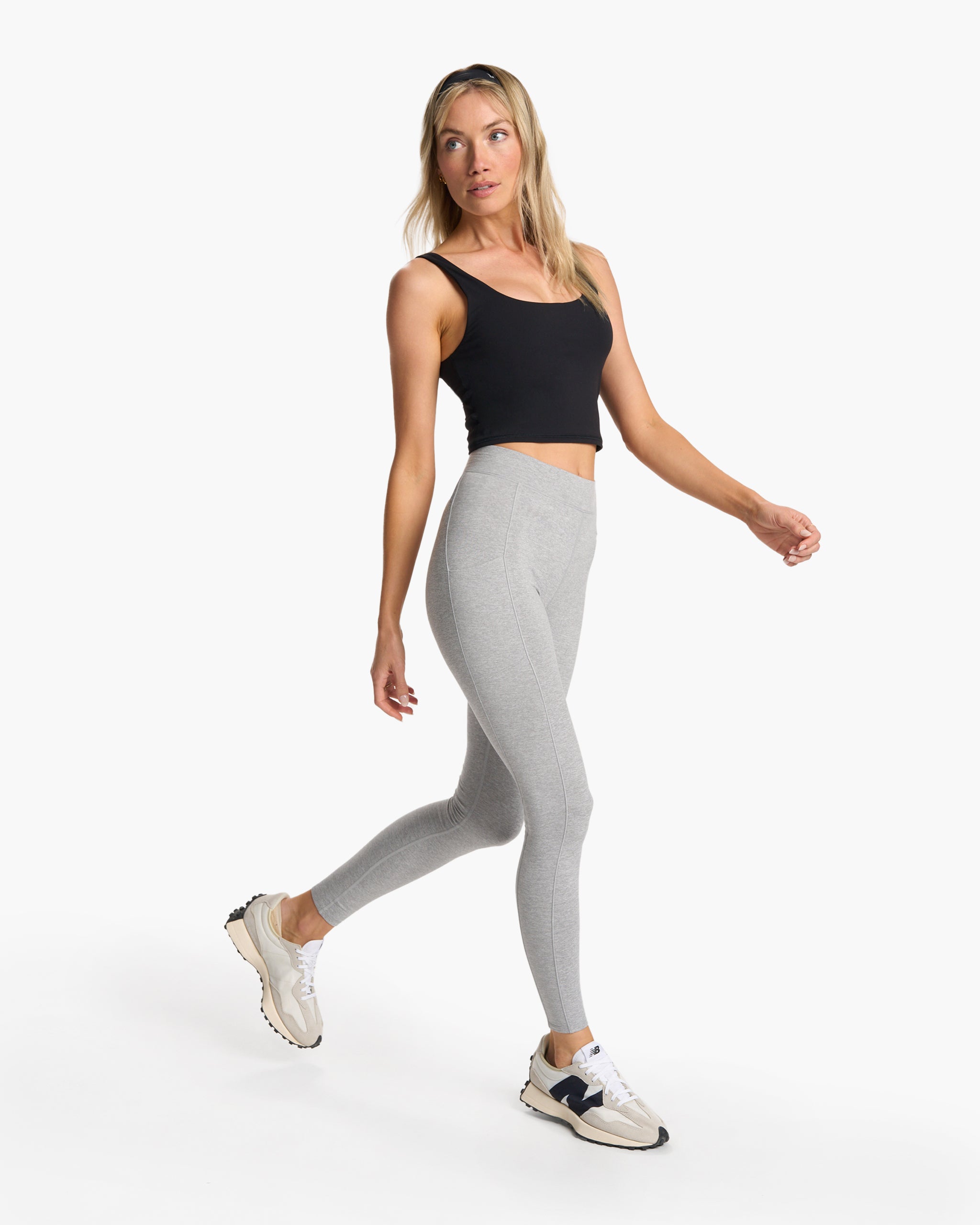Granite Pocket Legging | Light Heather Grey - Image 5