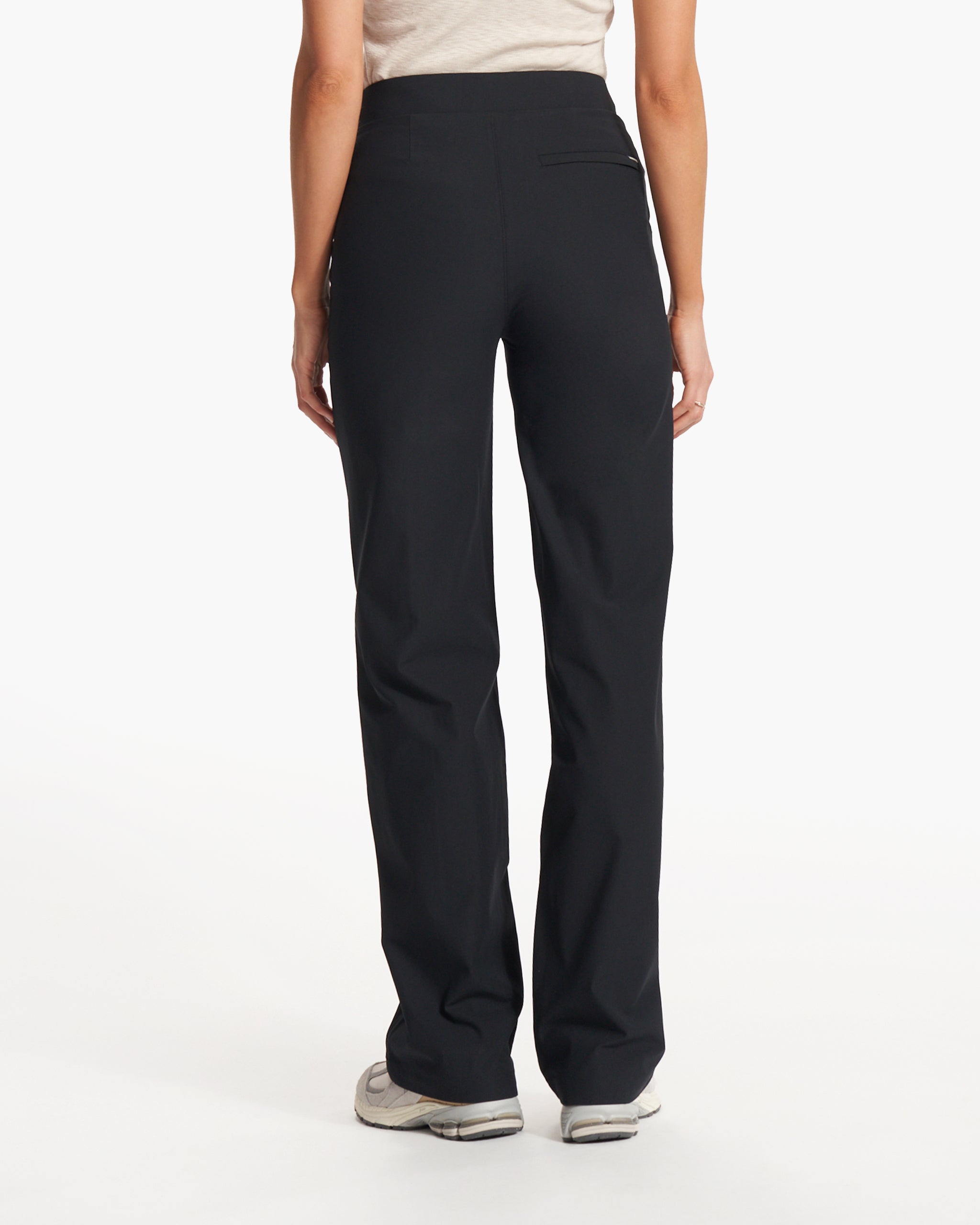 Womens Vuori Meta™ Wideleg Pant - Long | Black - Image 3