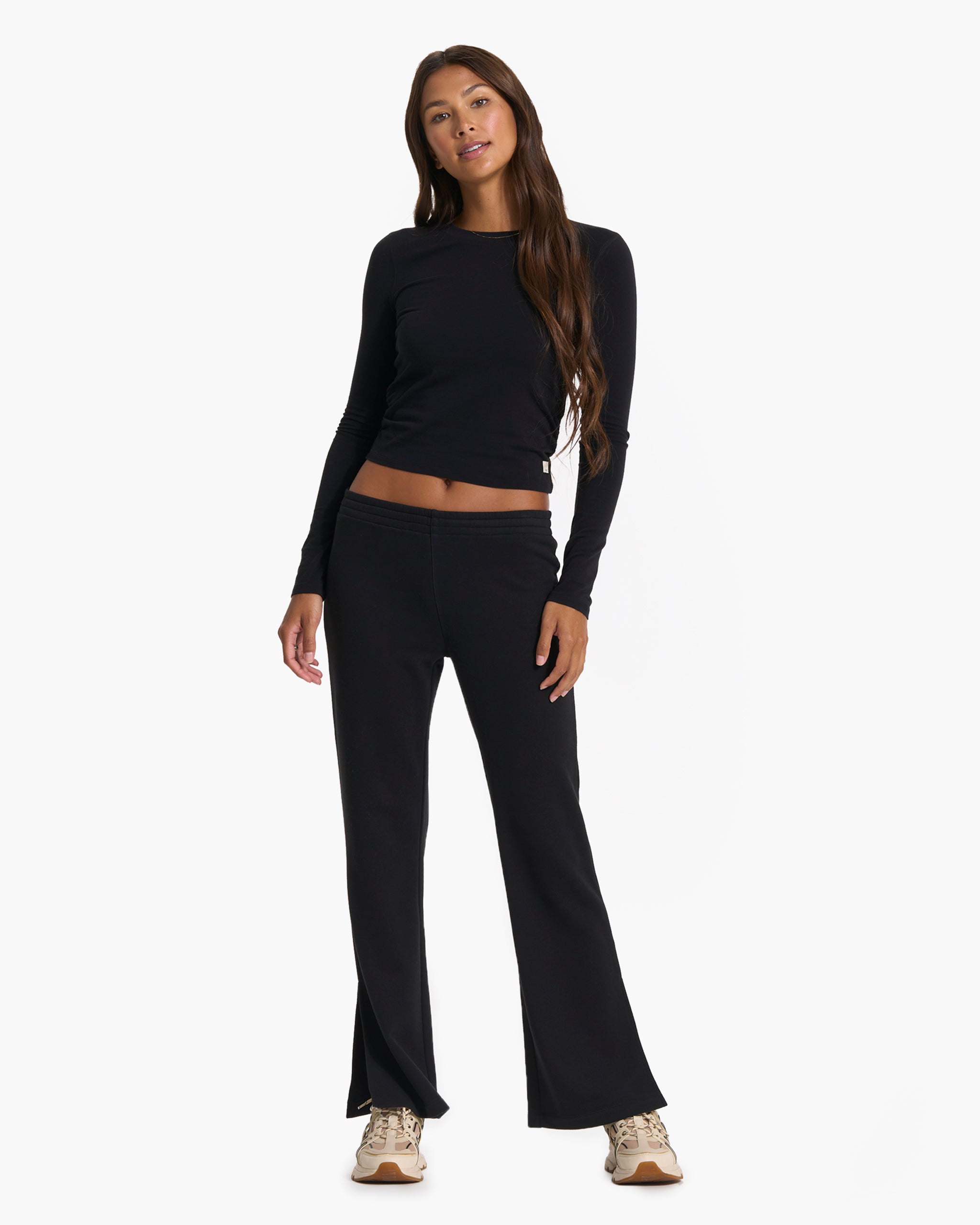 Sedona Wideleg Sweatpant | Black - Image 3