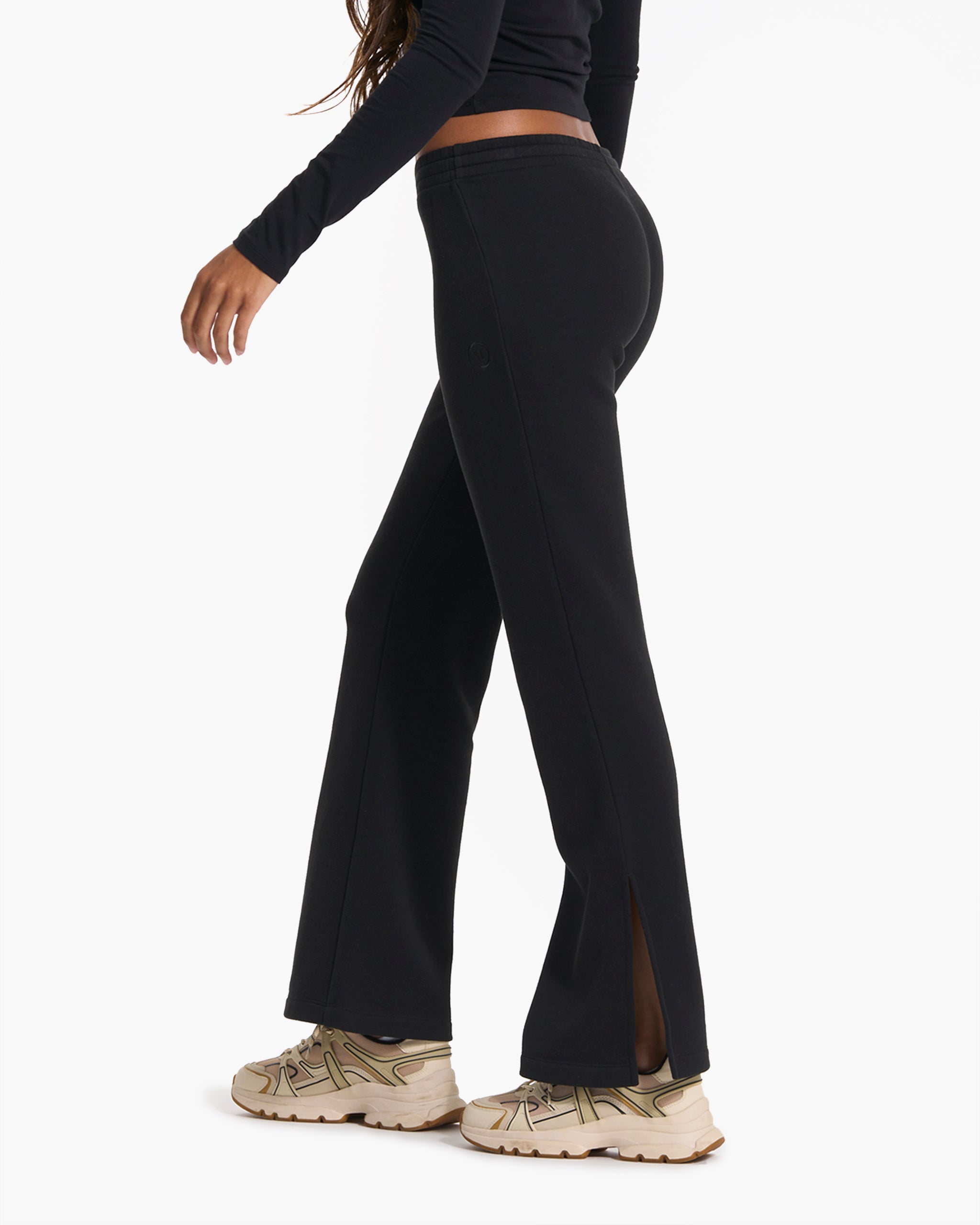 Sedona Wideleg Sweatpant | Black - Image 2