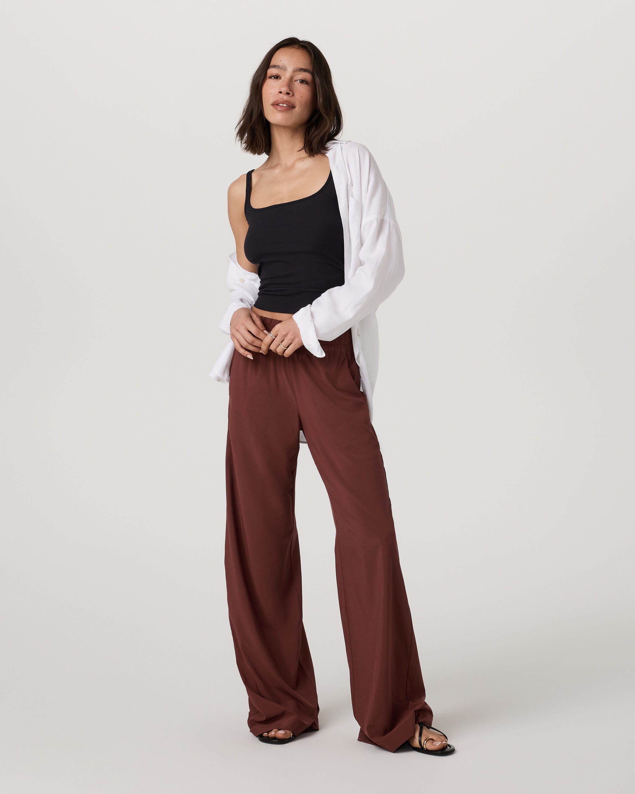 Villa Wideleg Pant - Long | Burnt Sienna - Image 3