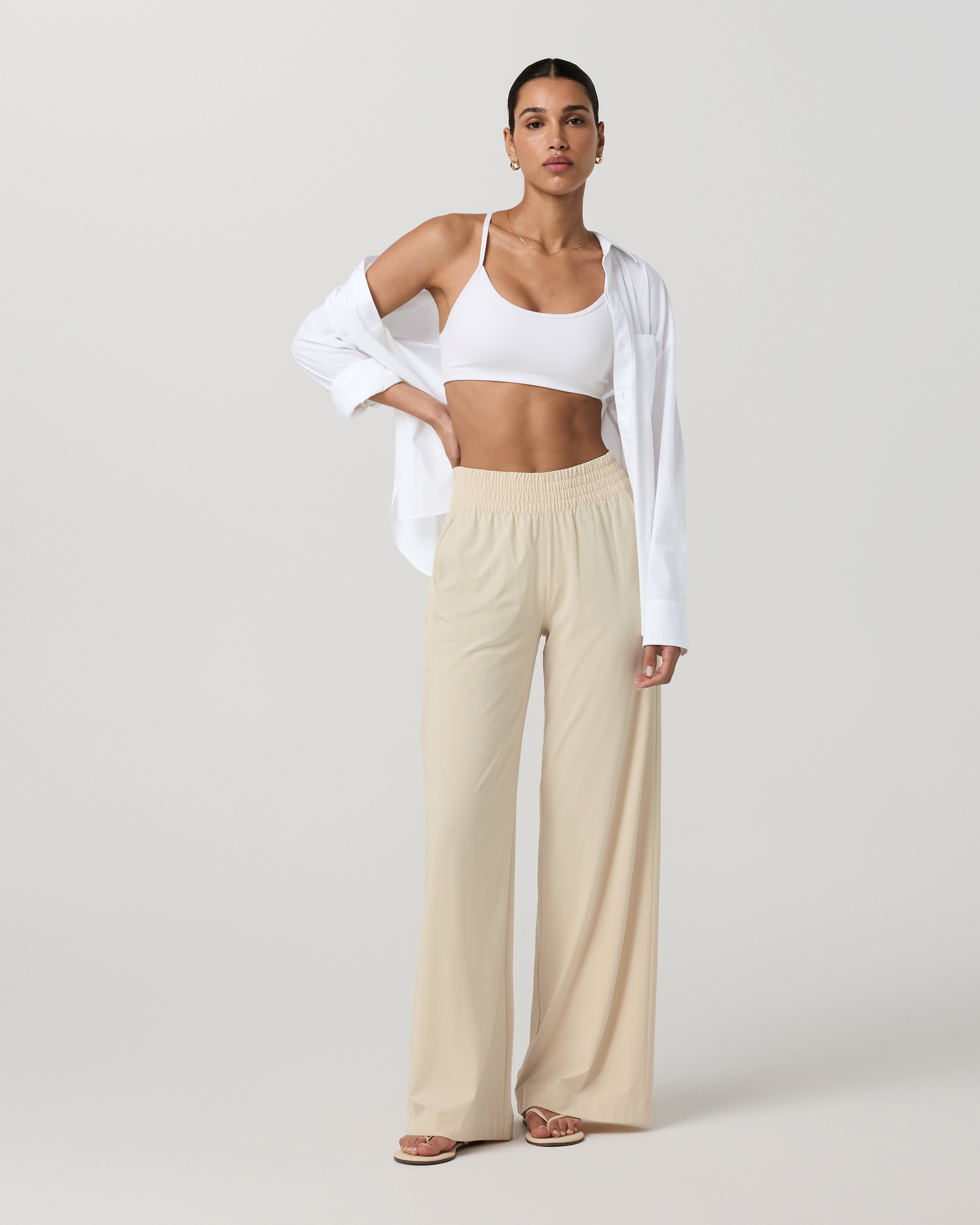 Villa Wideleg Pant - Long | Bleached Sand - Image 4