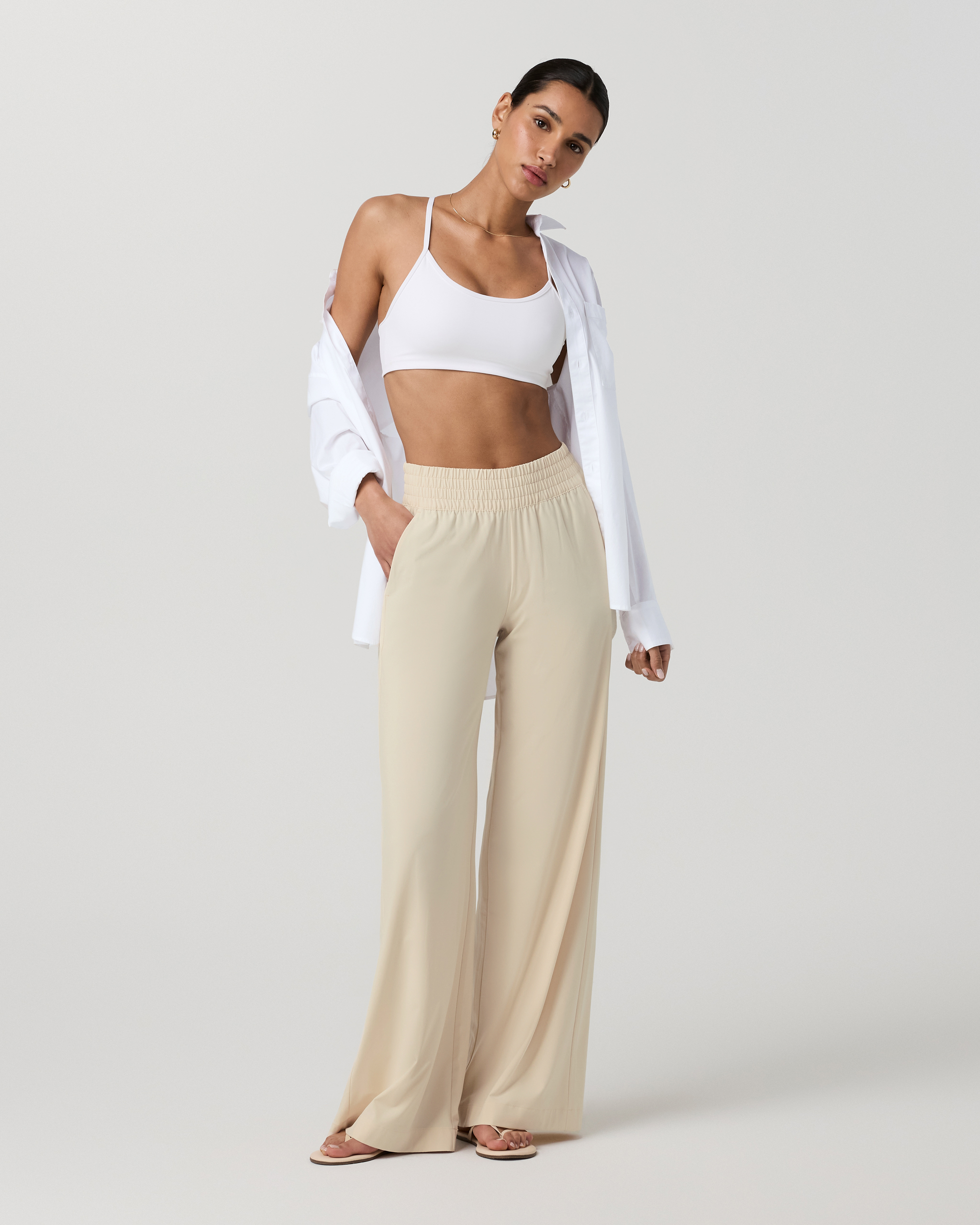 Villa Wideleg Pant | Bleached Sand - Image 4