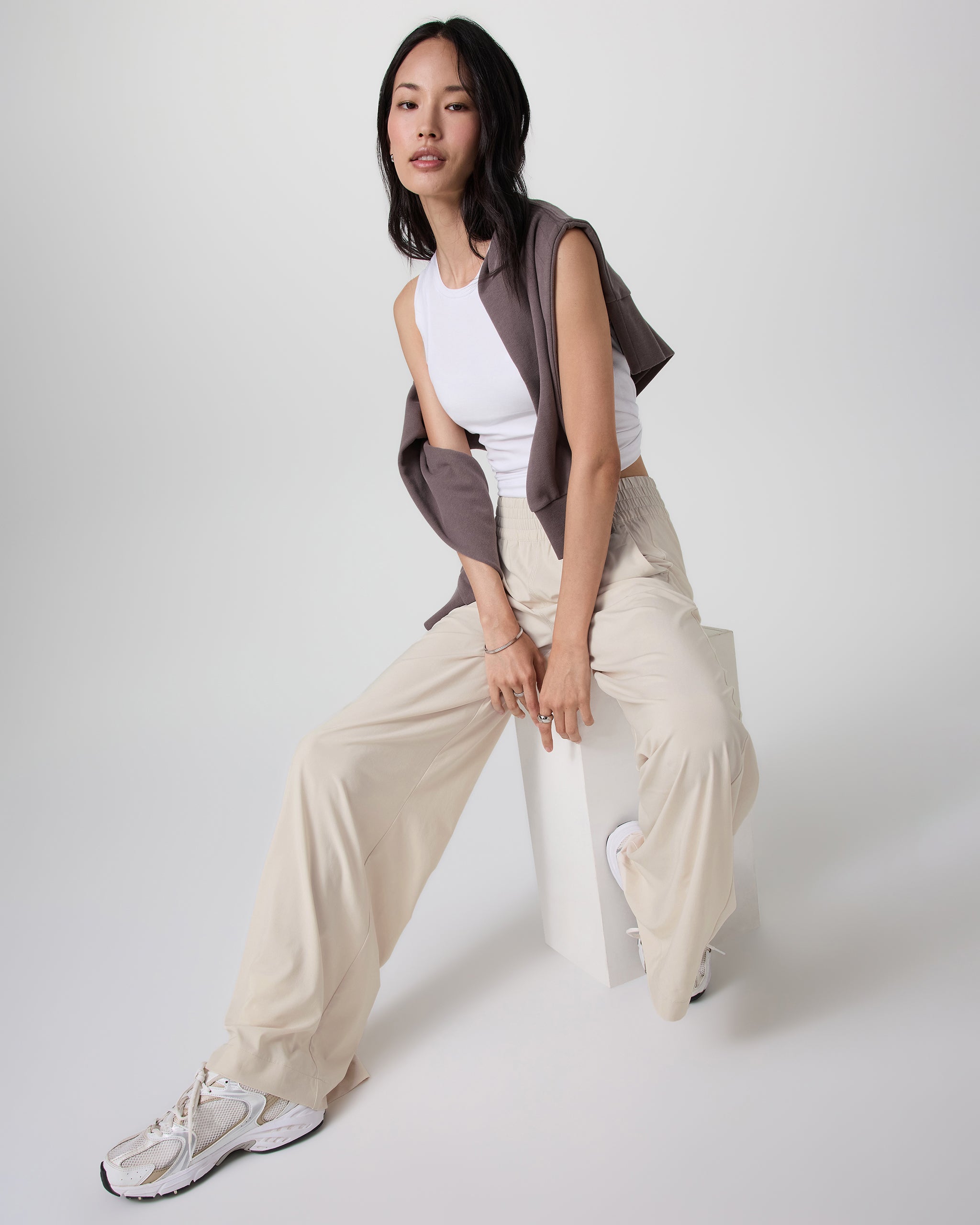 Villa Wideleg Pant - Long | Milkweed - Image 2