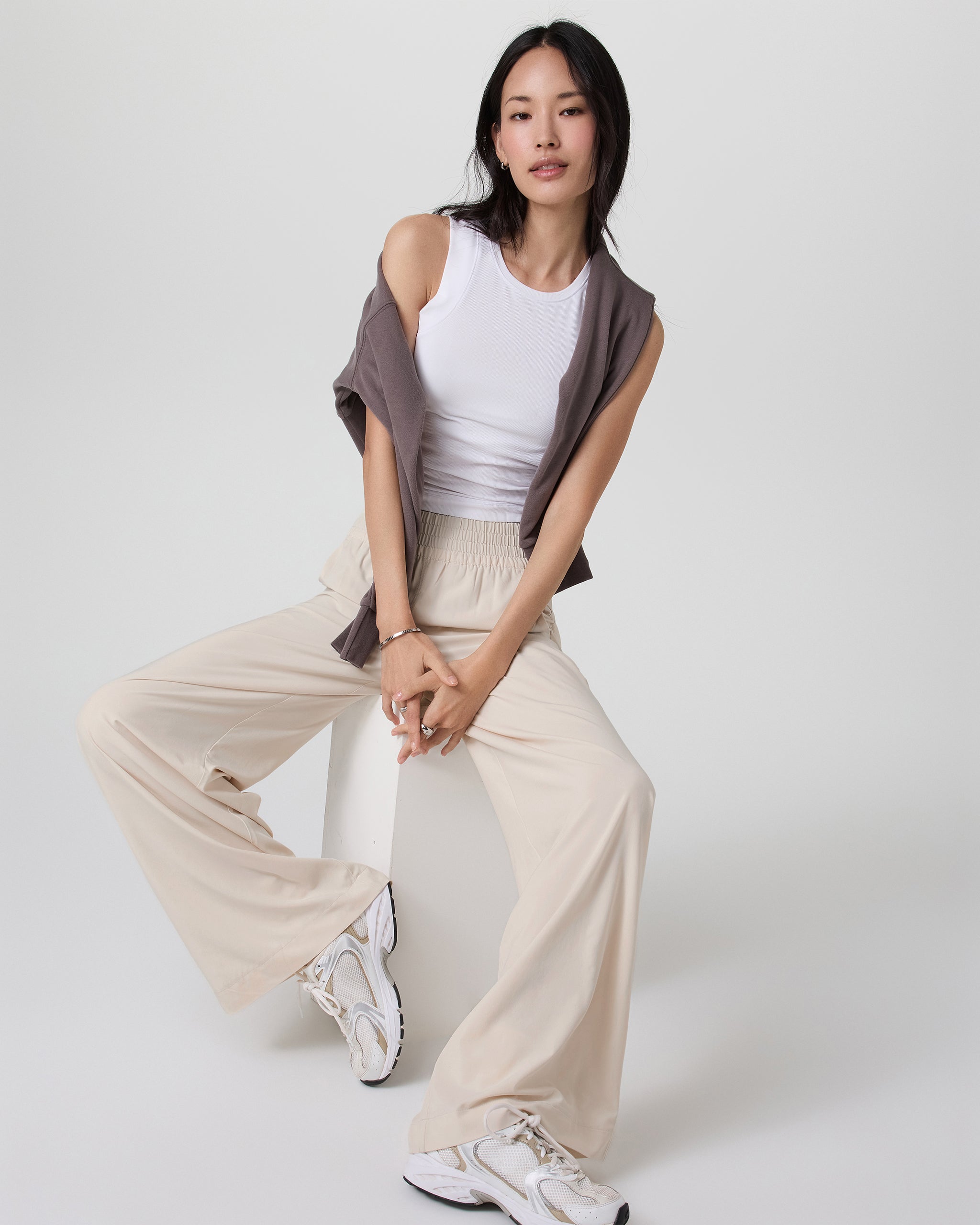 Villa Wideleg Pant | Milkweed - Image 2