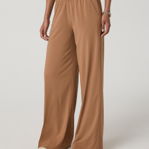 Villa Wideleg Pant - Long | Tobacco Brown