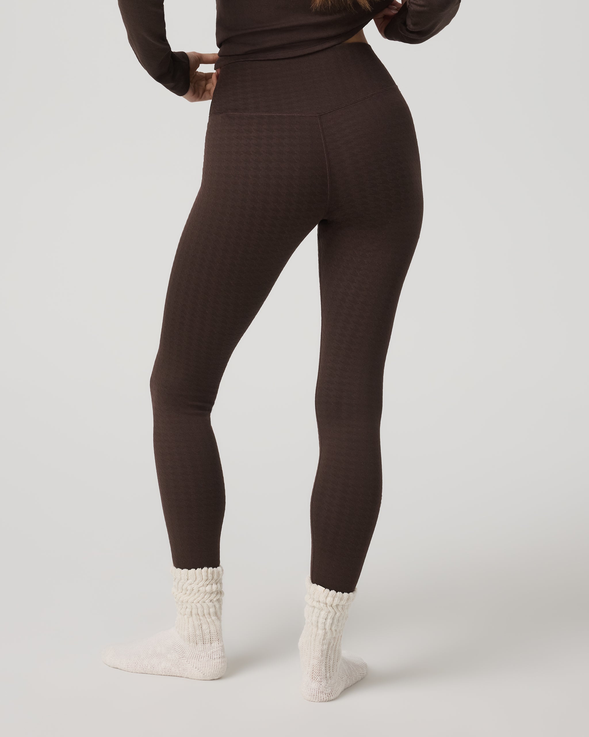 Textured Chilled Out Legging | Java Houndstooth - Image 3