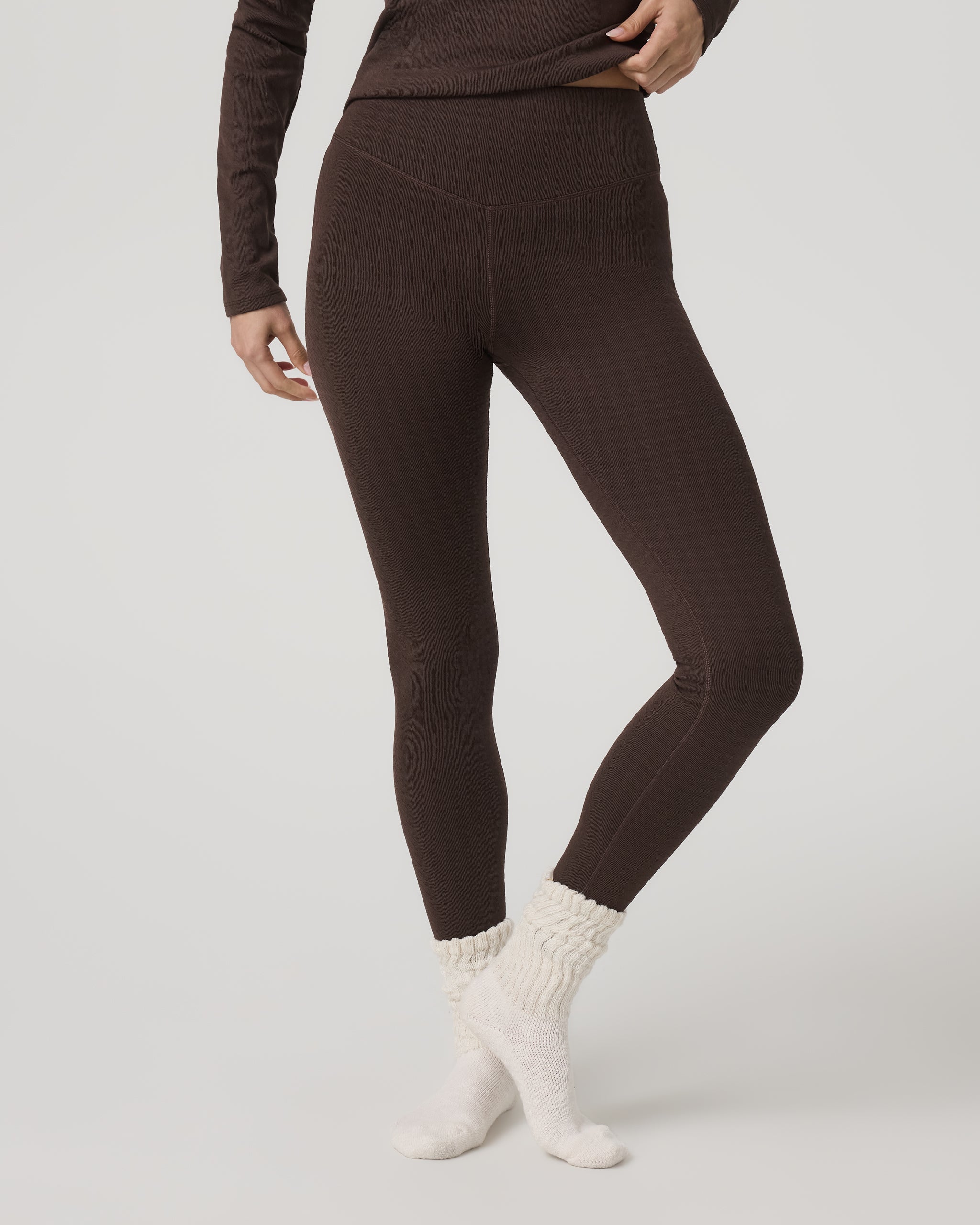 Textured Chilled Out Legging | Java Houndstooth - Image 5