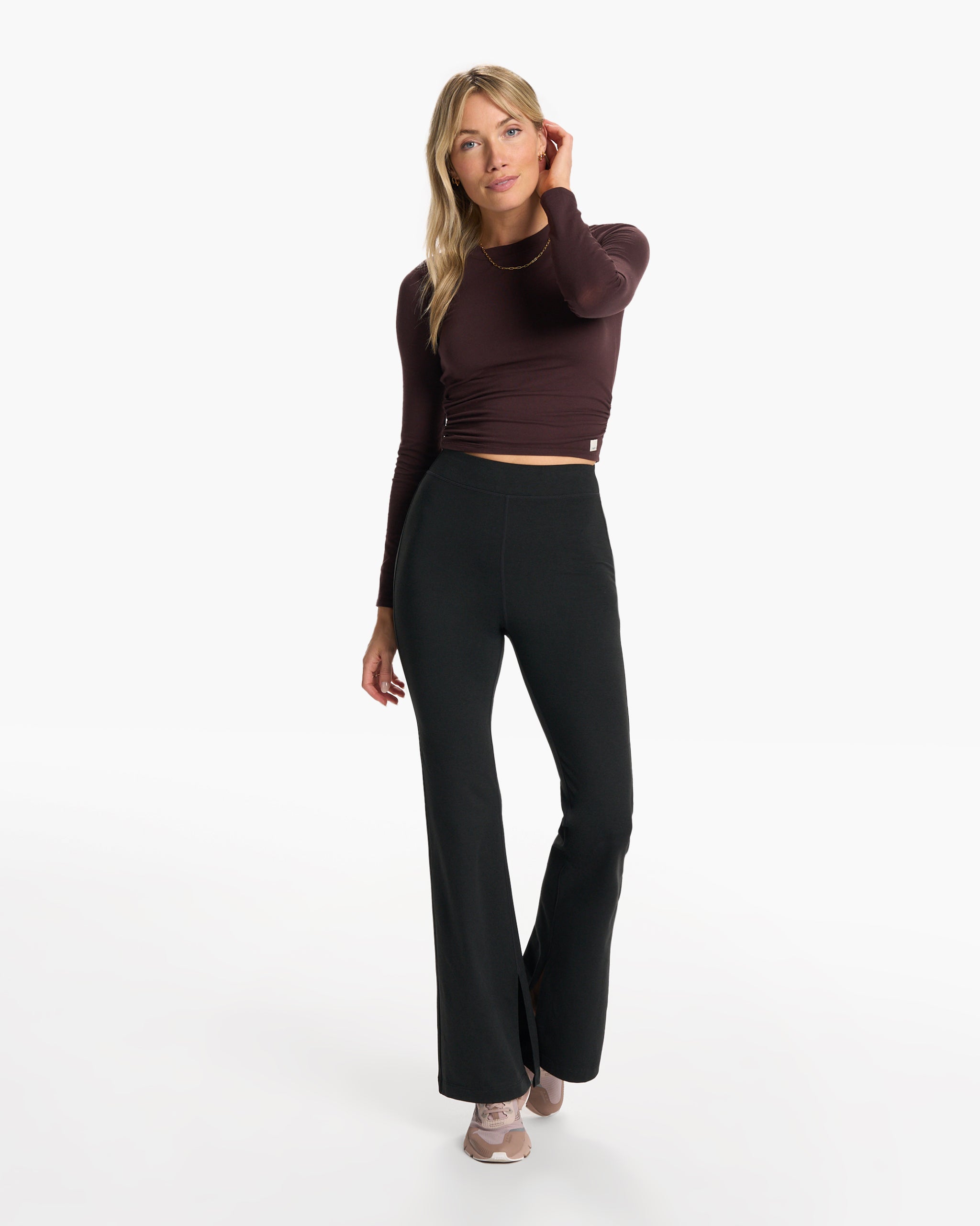 Granite High Waist Flare | Black Heather - Image 3