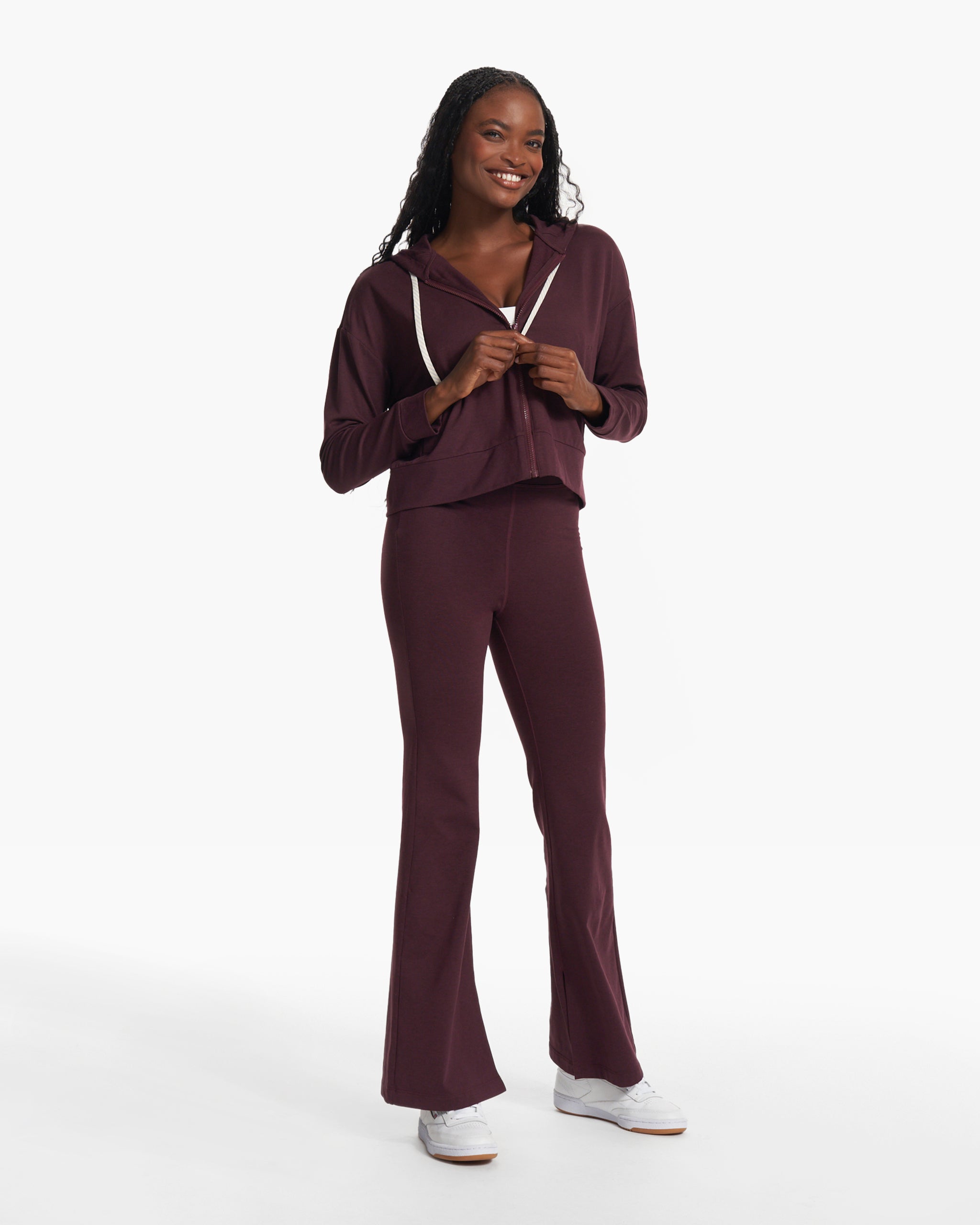 Granite High Waist Flare | Cerise Heather - Image 5